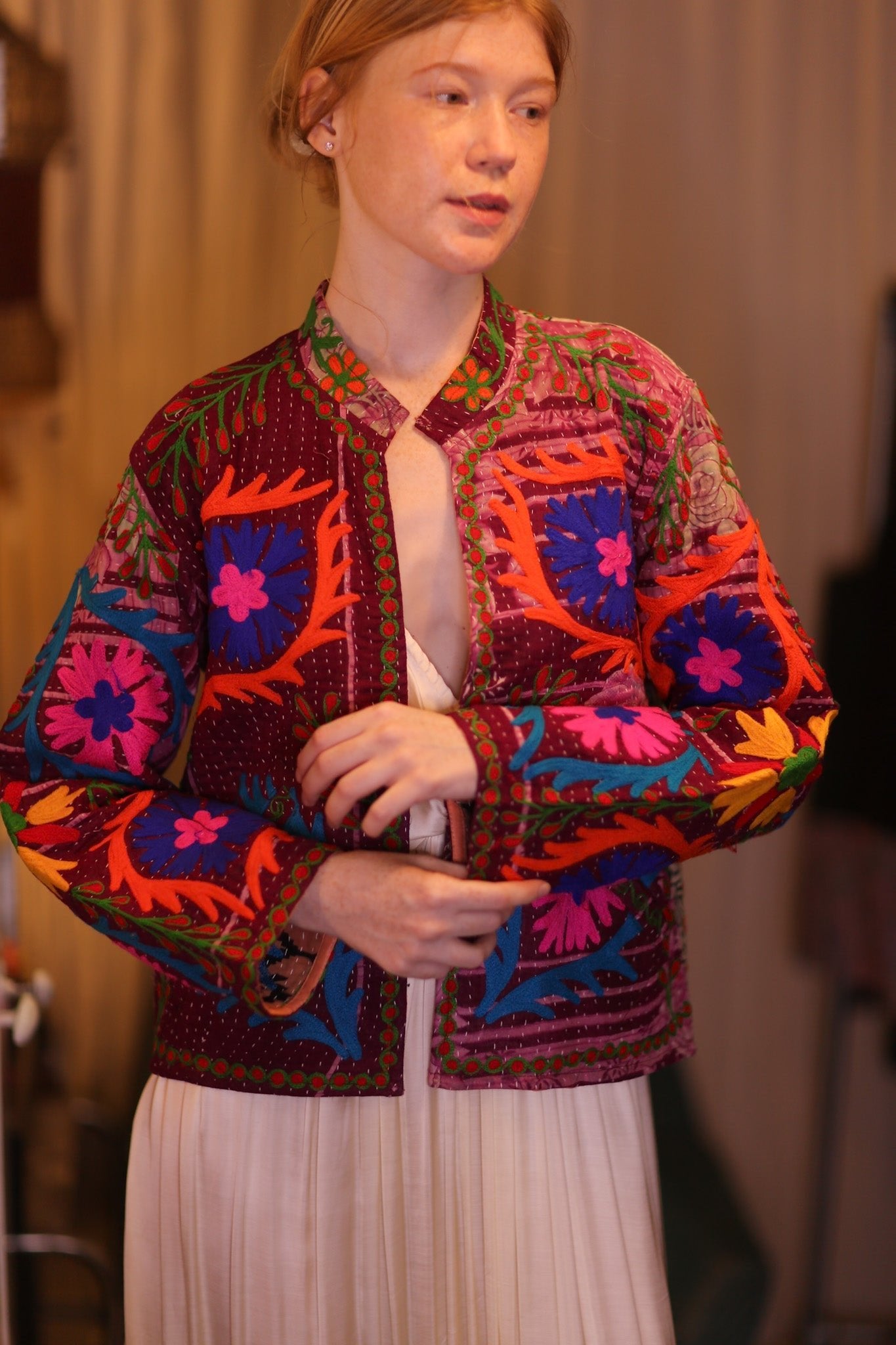 EMBROIDERED JACKET INGRID LAYYAUNG - MOMO STUDIO BERLIN - Berlin Concept Store - sustainable & ethical fashion