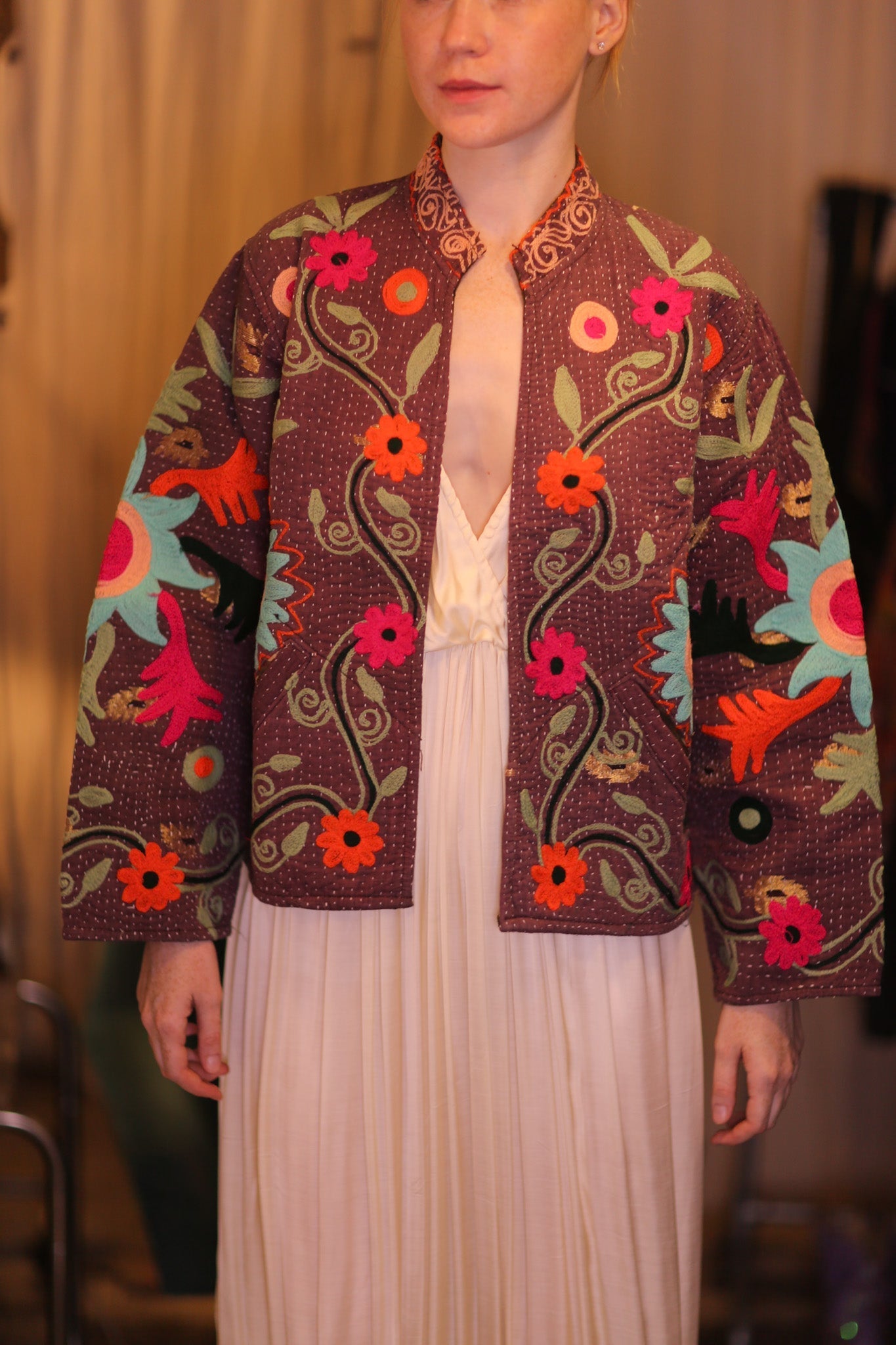 EMBROIDERED JACKET INGRID OUYIN - MOMO STUDIO BERLIN - Berlin Concept Store - sustainable & ethical fashion