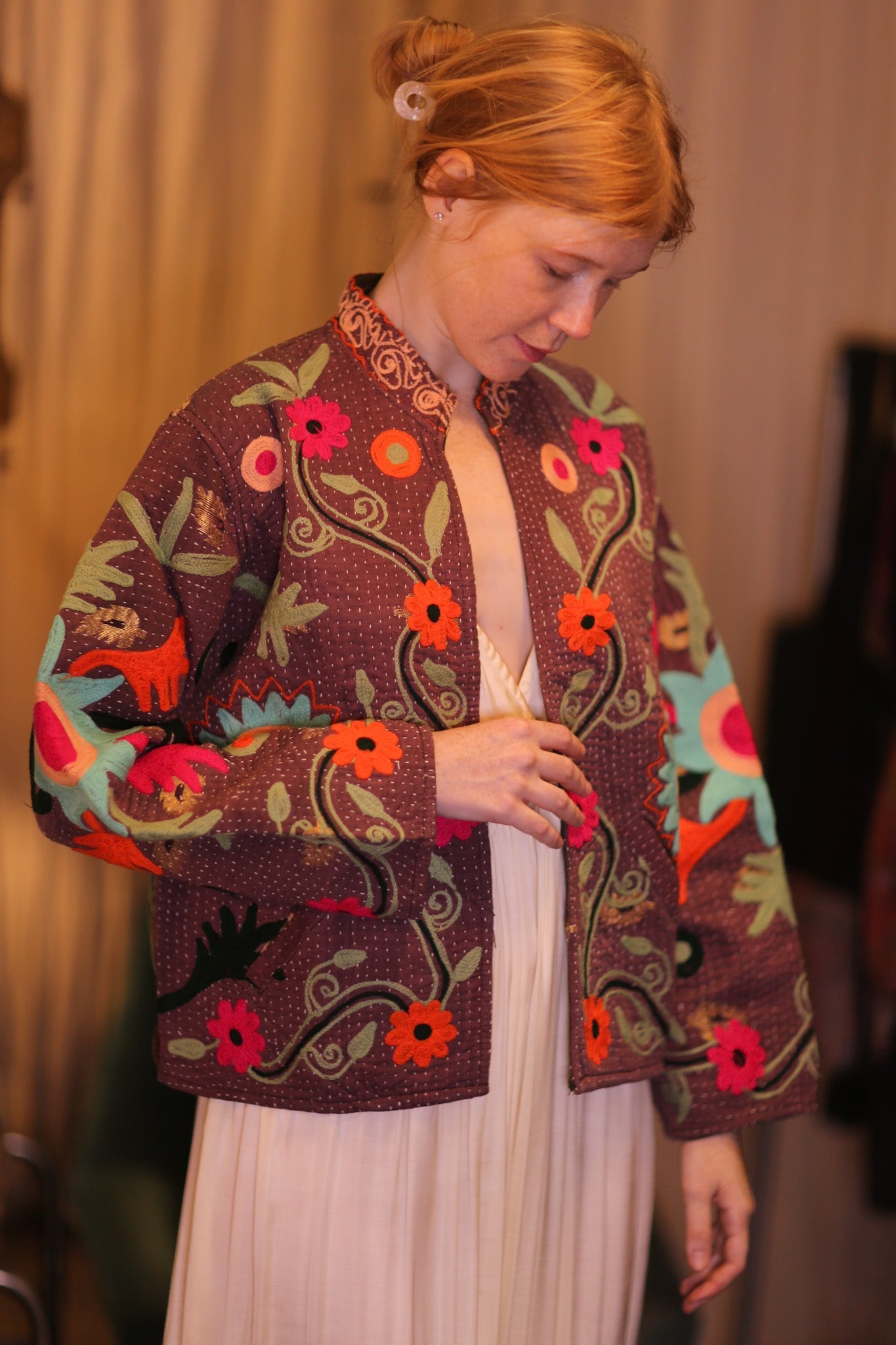 EMBROIDERED JACKET INGRID OUYIN - MOMO STUDIO BERLIN - Berlin Concept Store - sustainable & ethical fashion