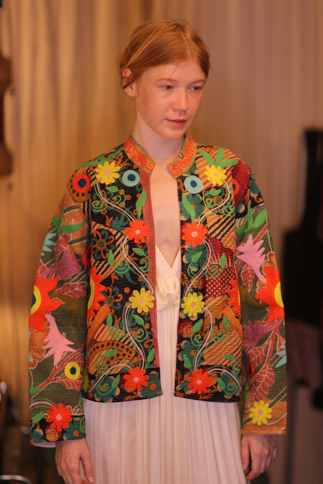 EMBROIDERED JACKET INGRID PANCHI - MOMO STUDIO BERLIN - Berlin Concept Store - sustainable & ethical fashion
