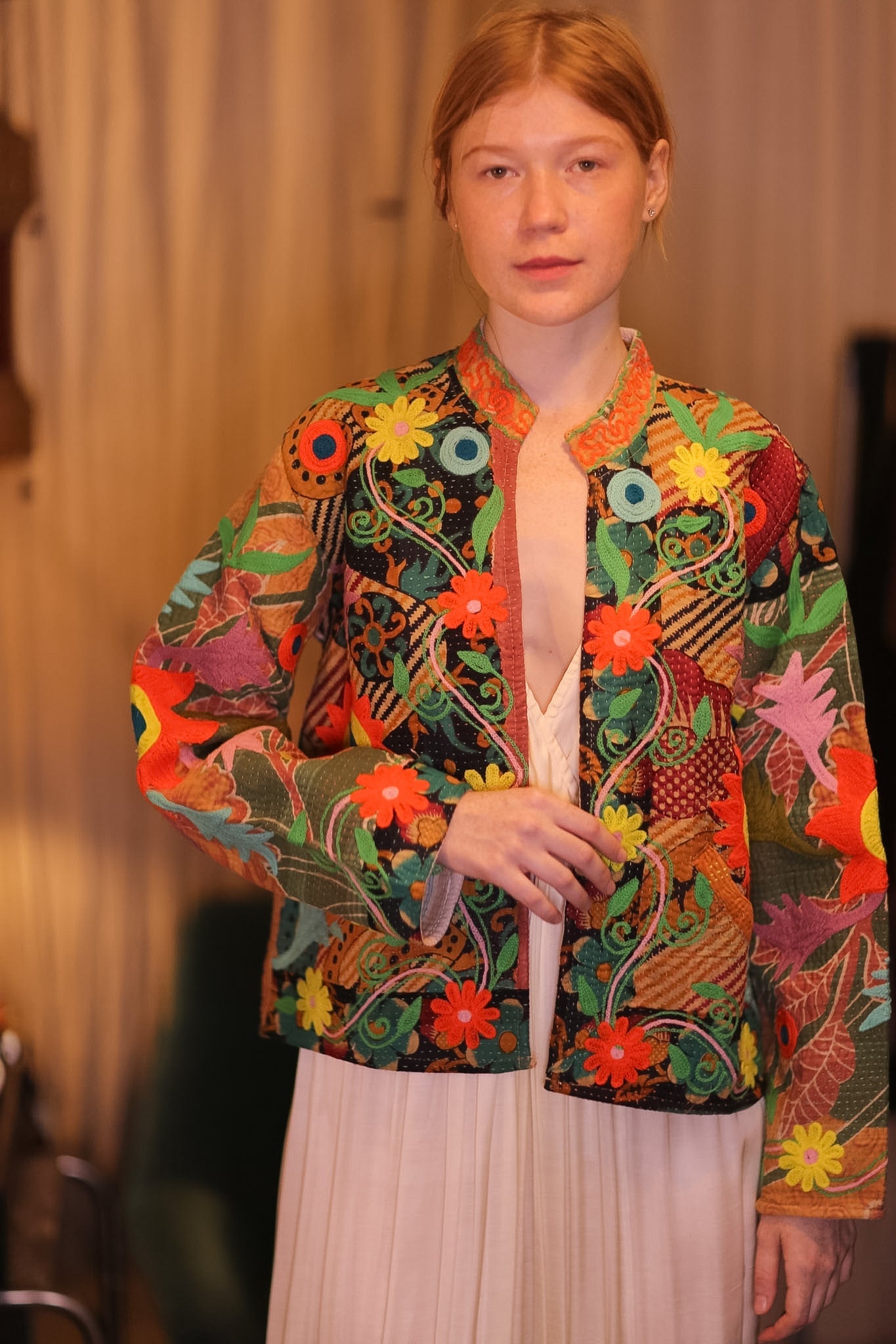 EMBROIDERED JACKET INGRID PANCHI - MOMO STUDIO BERLIN - Berlin Concept Store - sustainable & ethical fashion