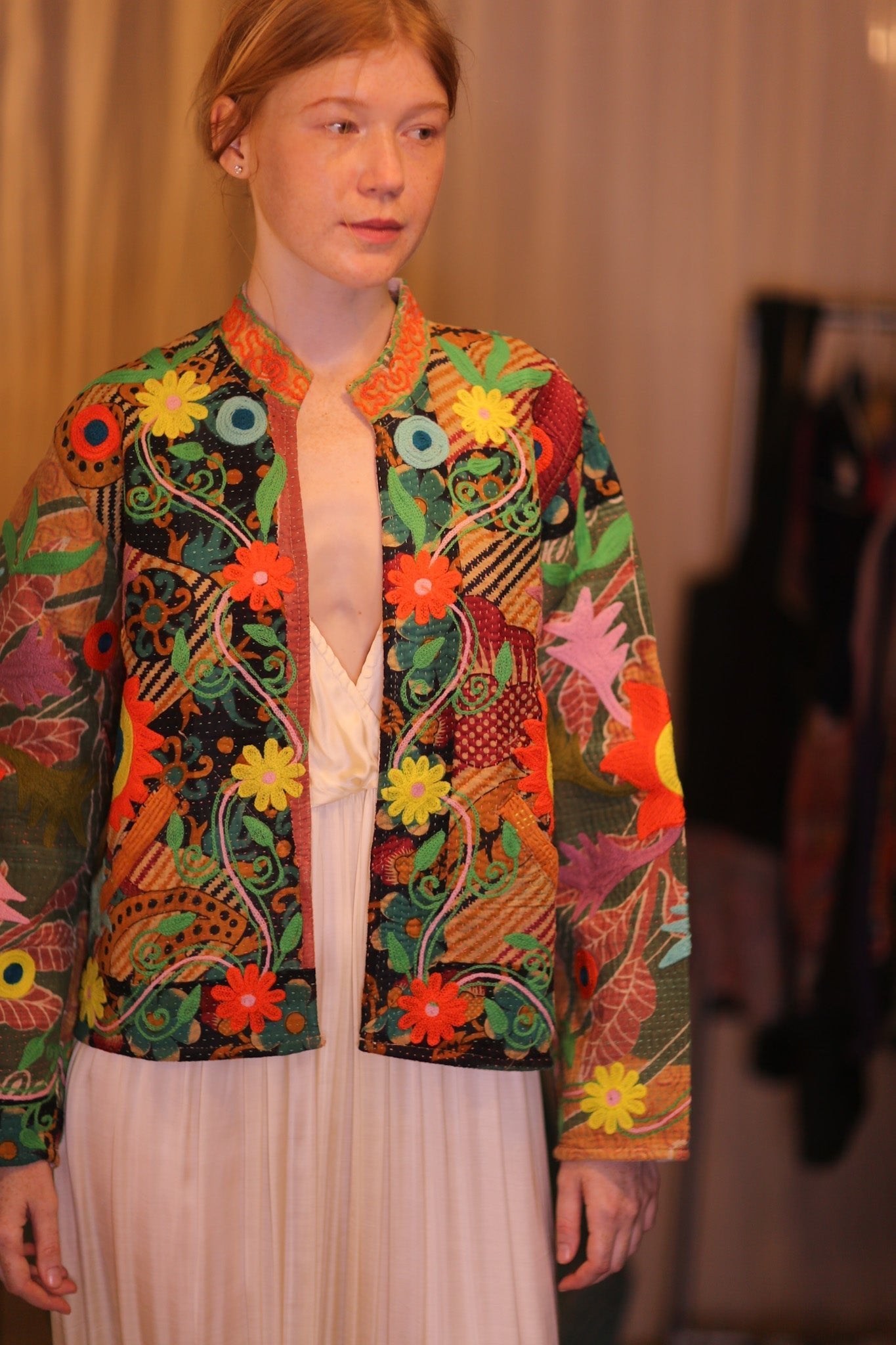 EMBROIDERED JACKET INGRID PANCHI - MOMO STUDIO BERLIN - Berlin Concept Store - sustainable & ethical fashion