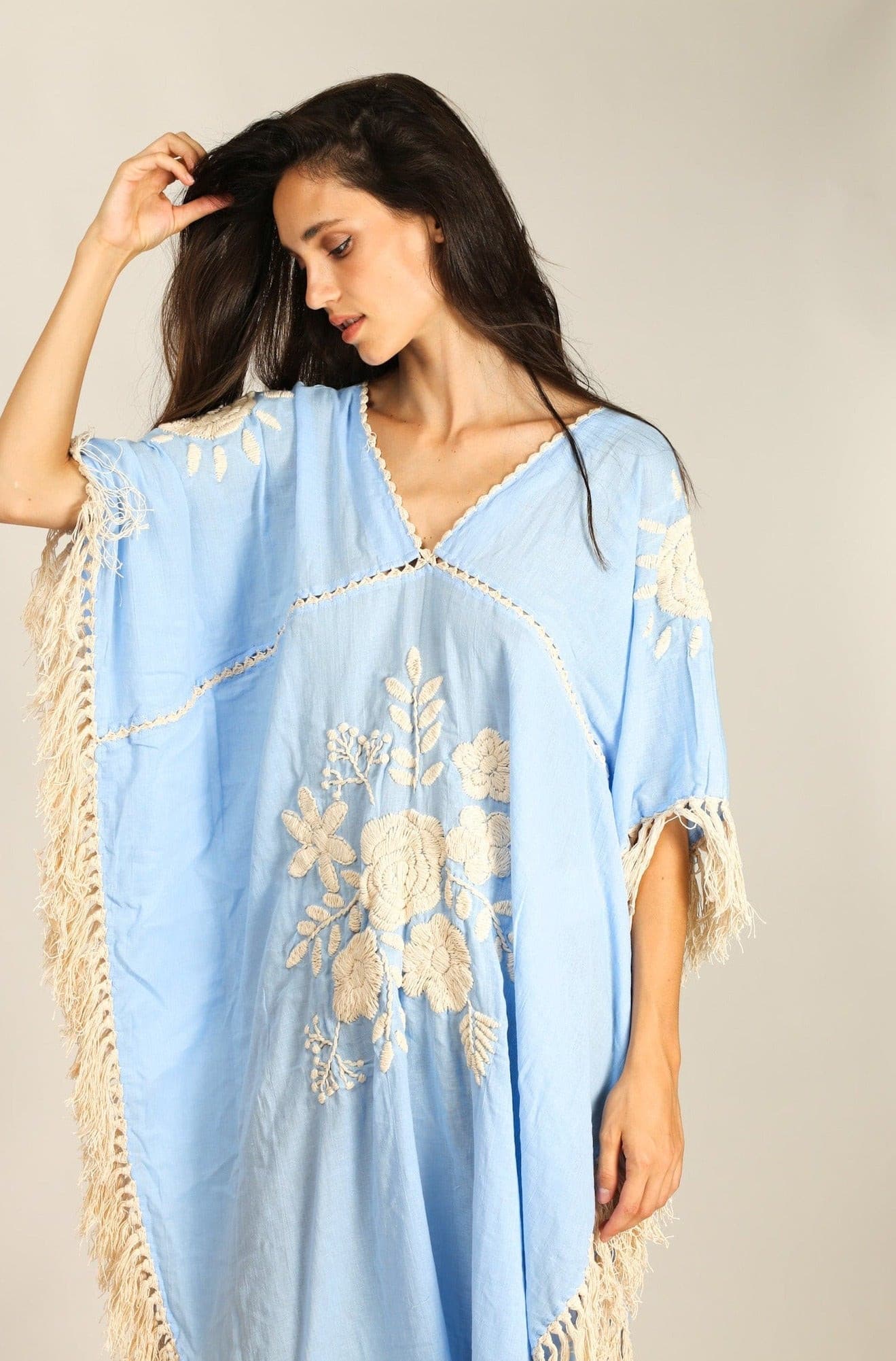 EMBROIDERED KAFTAN CASSI - MOMO STUDIO BERLIN - Berlin Concept Store - sustainable & ethical fashion