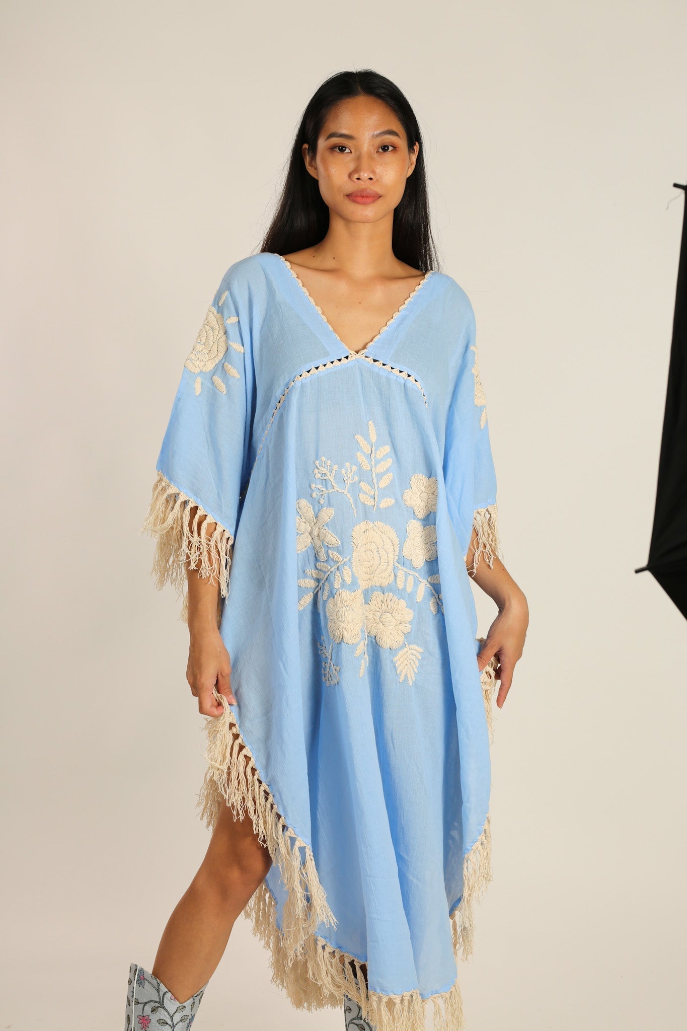 EMBROIDERED KAFTAN DRESS CASSI - MOMO STUDIO BERLIN - Berlin Concept Store - sustainable & ethical fashion