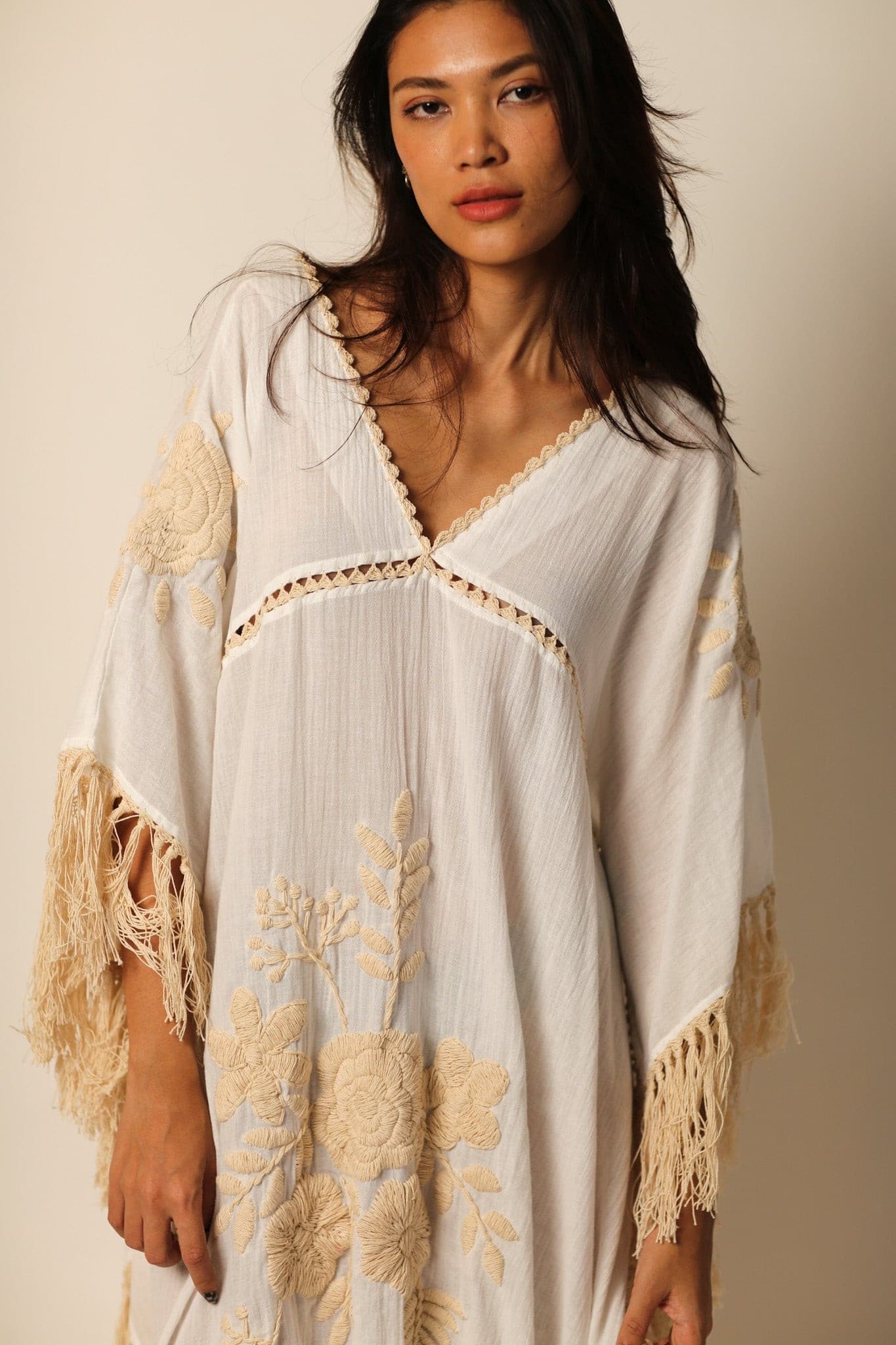 EMBROIDERED KAFTAN DRESS CASSI - MOMO STUDIO BERLIN - Berlin Concept Store - sustainable & ethical fashion