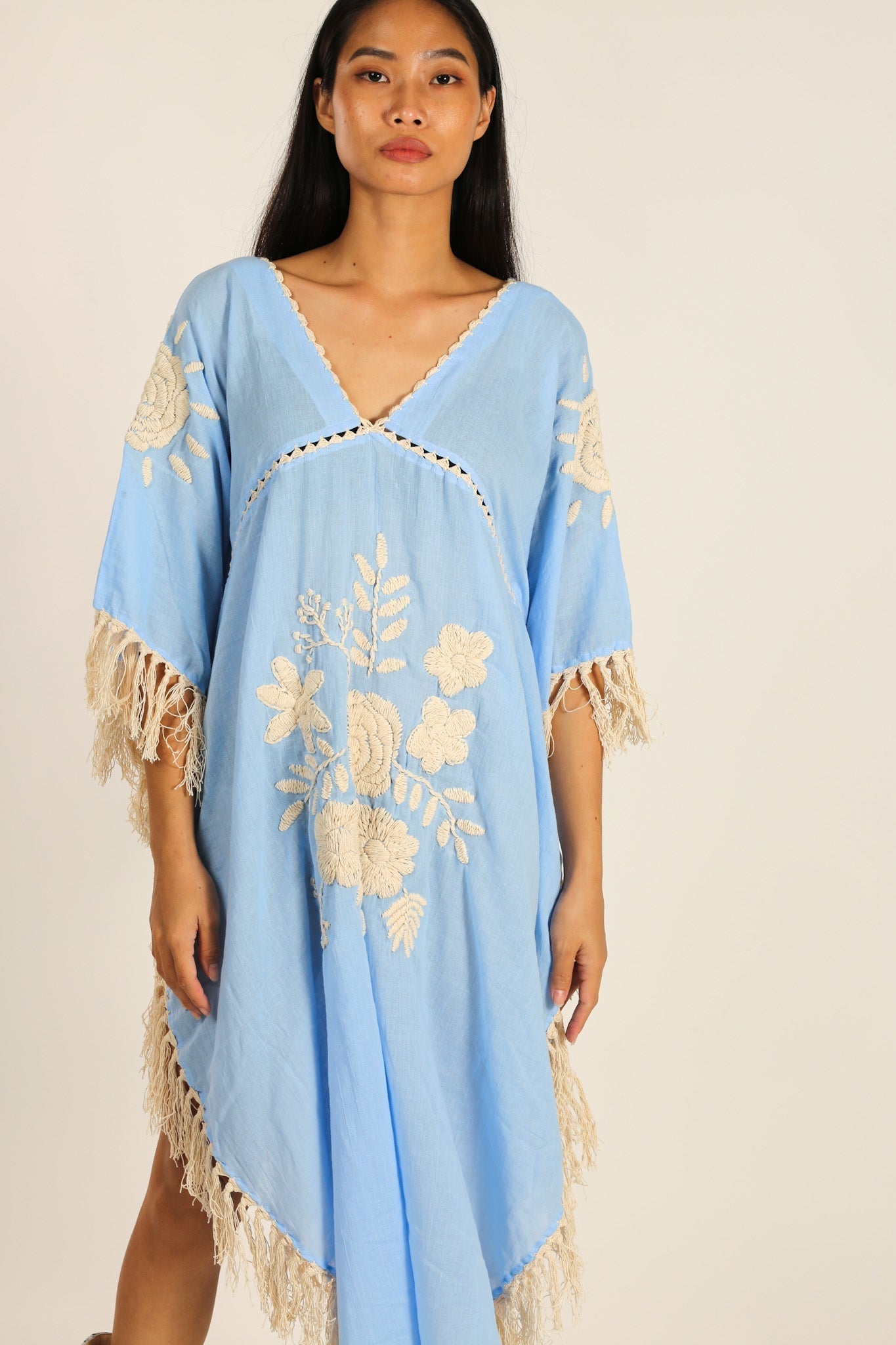 EMBROIDERED KAFTAN DRESS CASSI - MOMO STUDIO BERLIN - Berlin Concept Store - sustainable & ethical fashion