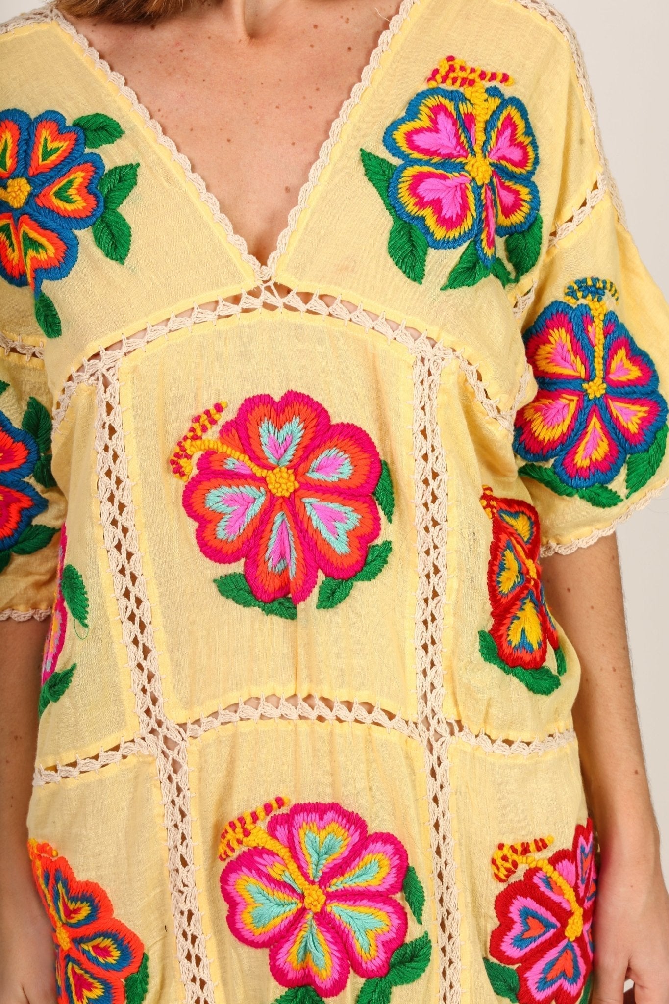 EMBROIDERED KAFTAN DRESS JOSIN - MOMO STUDIO BERLIN - Berlin Concept Store - sustainable & ethical fashion