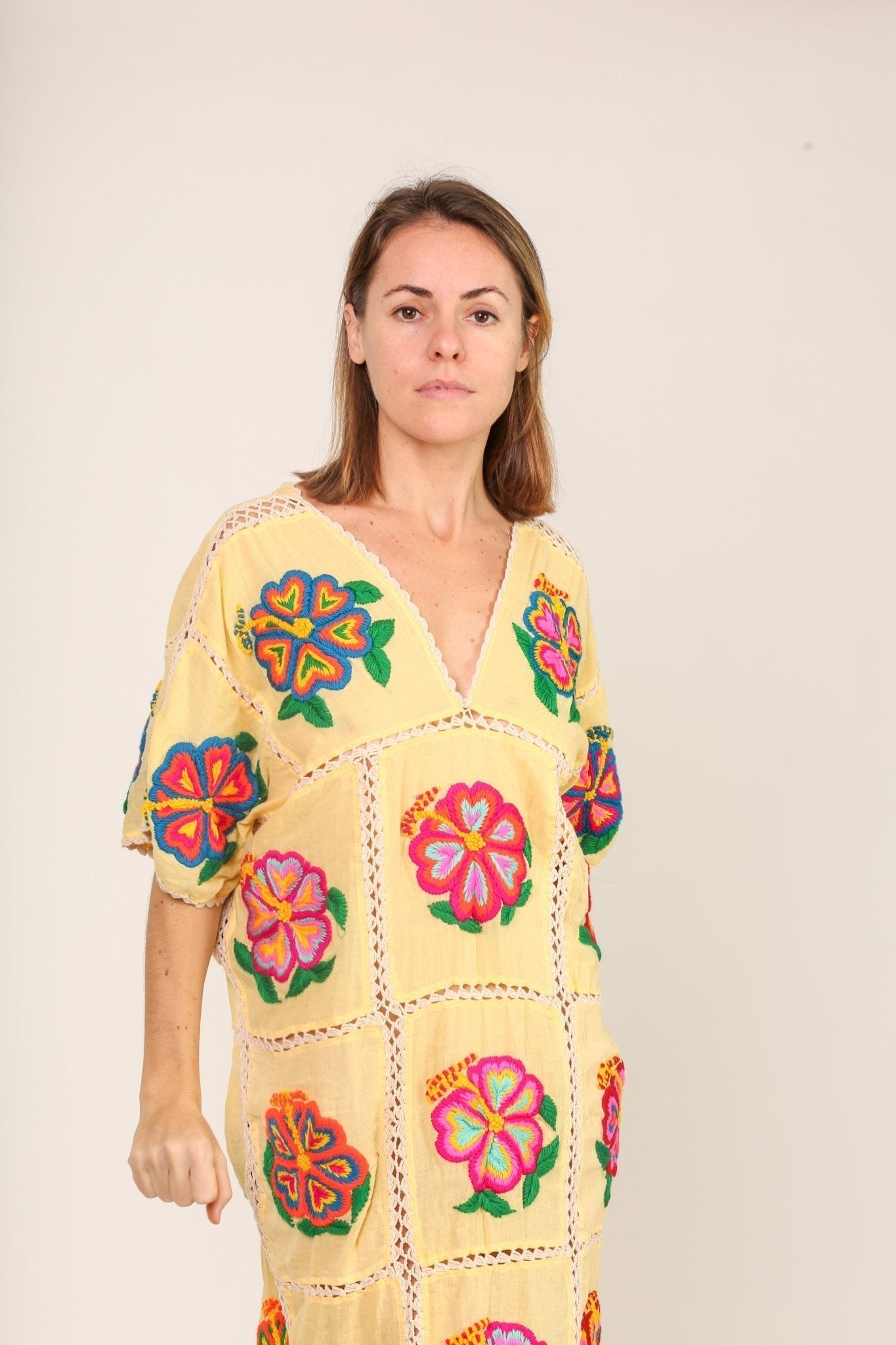 EMBROIDERED KAFTAN DRESS JOSIN - MOMO STUDIO BERLIN - Berlin Concept Store - sustainable & ethical fashion