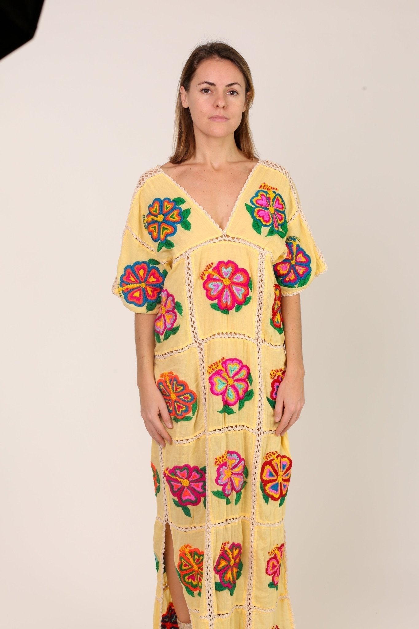 EMBROIDERED KAFTAN DRESS JOSIN - MOMO STUDIO BERLIN - Berlin Concept Store - sustainable & ethical fashion