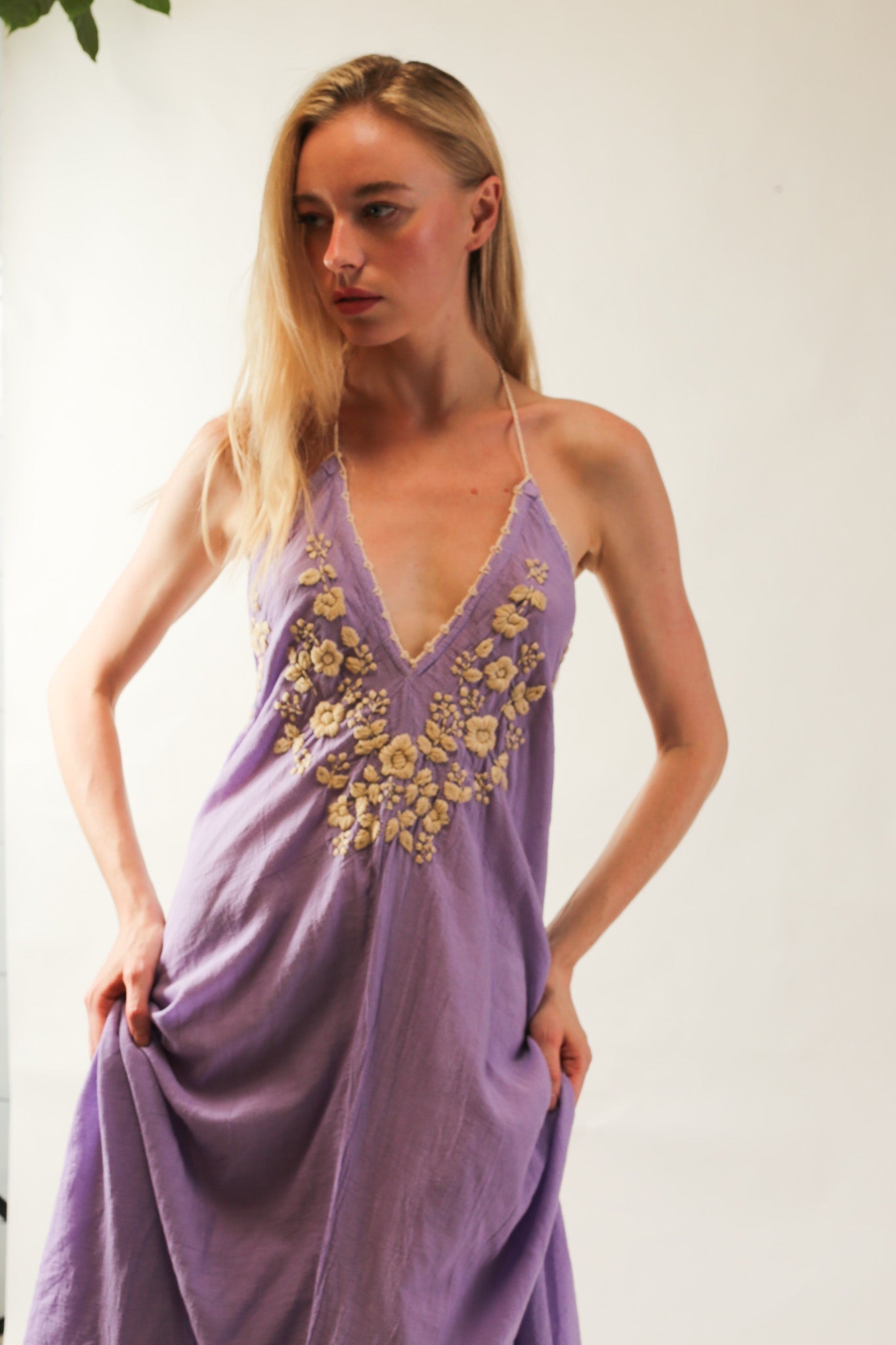 EMBROIDERED KAFTAN DRESS SHERESE - MOMO STUDIO BERLIN - Berlin Concept Store - sustainable & ethical fashion