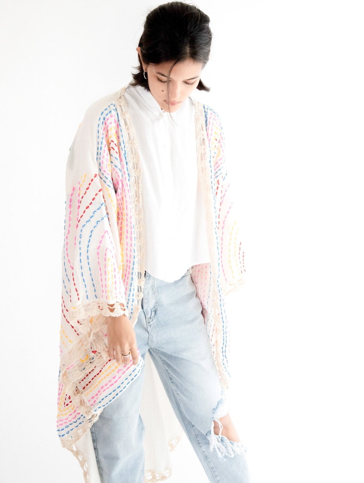 EMBROIDERED KAFTAN KIMONO BILA - MOMO STUDIO BERLIN - Berlin Concept Store - sustainable & ethical fashion