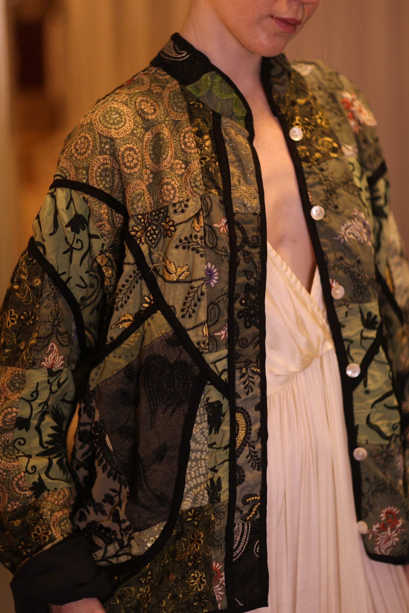 EMBROIDERED KANTHA JACKET HOBBITON - MOMO STUDIO BERLIN - Berlin Concept Store - sustainable & ethical fashion
