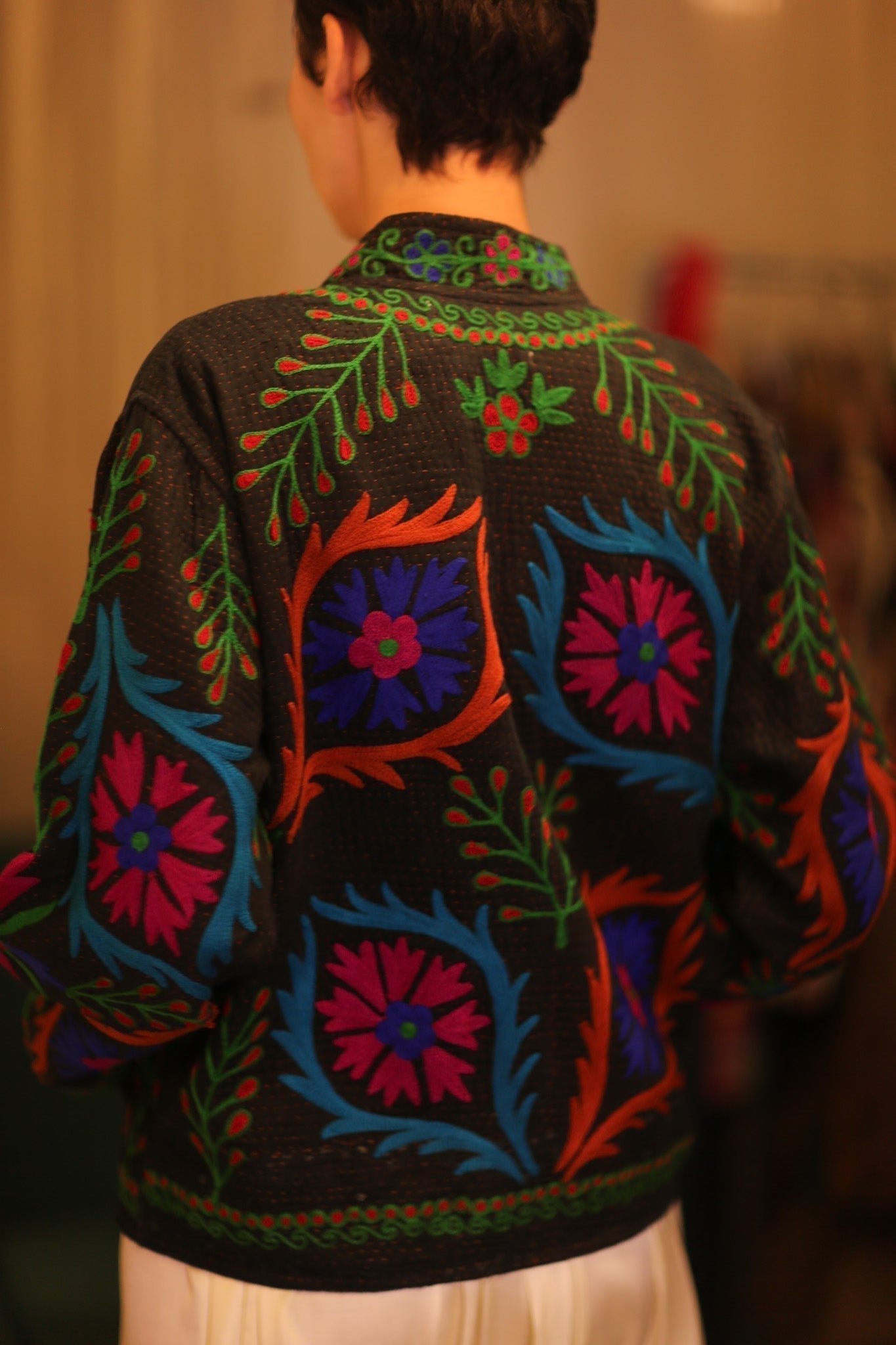 EMBROIDERED KANTHA JACKET INGRID EYES - MOMO STUDIO BERLIN - Berlin Concept Store - sustainable & ethical fashion
