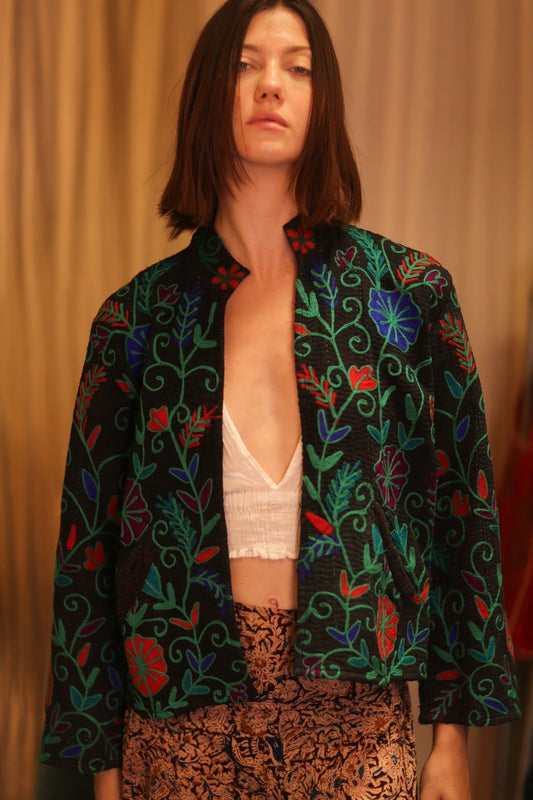 EMBROIDERED KANTHA JACKET INGRID PANKHET - MOMO STUDIO BERLIN - Berlin Concept Store - sustainable & ethical fashion