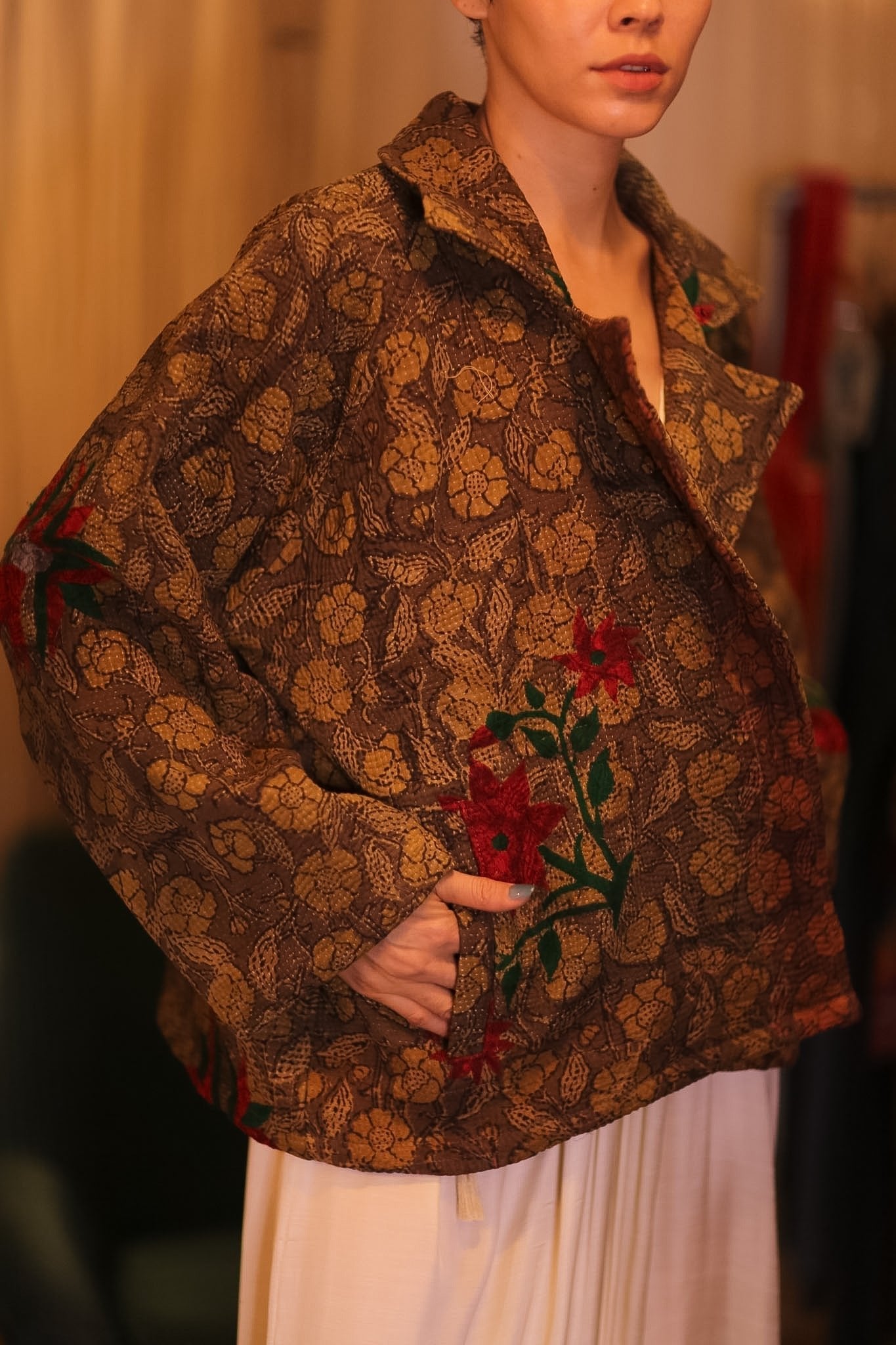 EMBROIDERED KANTHA JACKET NIKO - MOMO STUDIO BERLIN - Berlin Concept Store - sustainable & ethical fashion