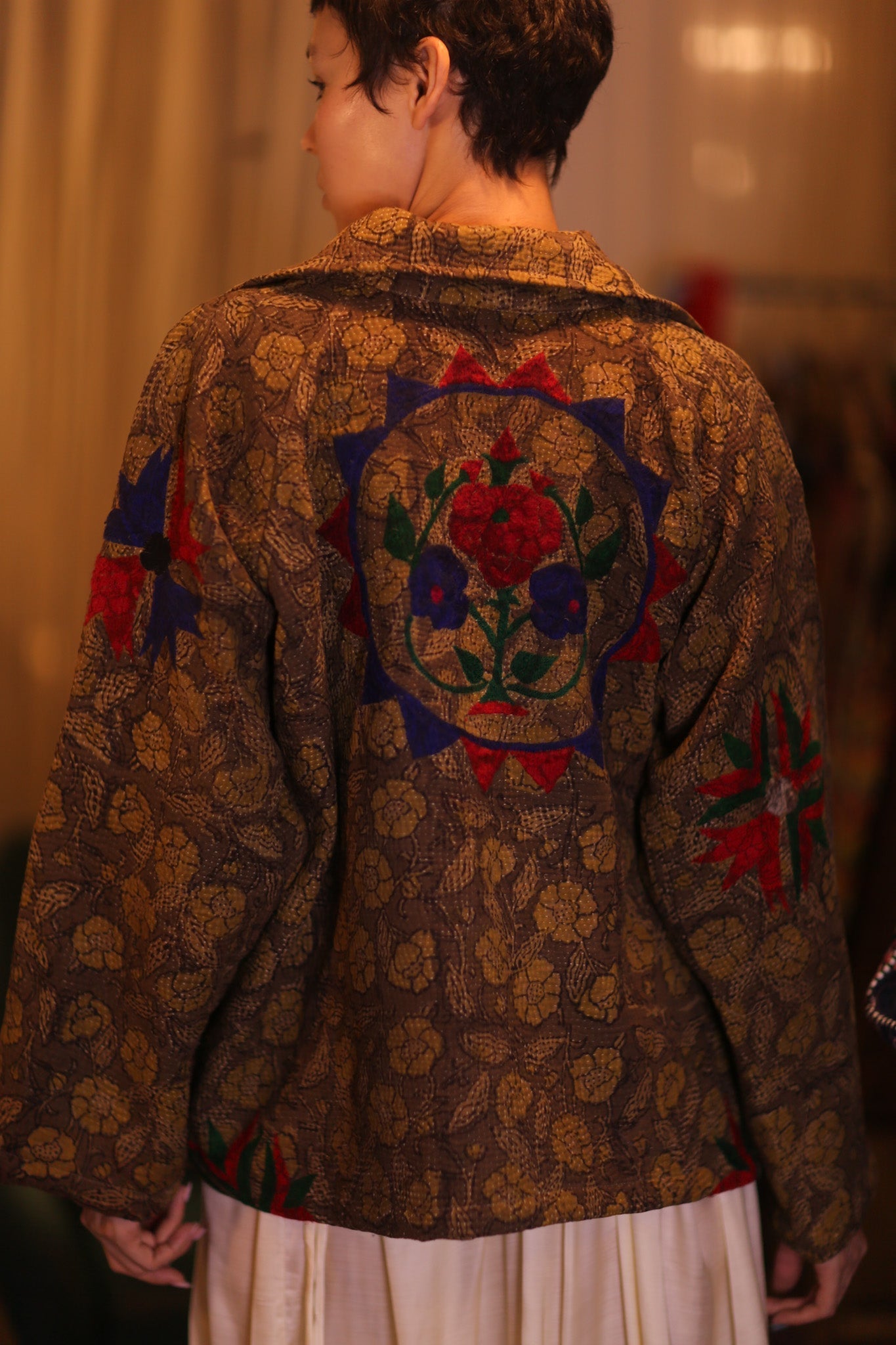 EMBROIDERED KANTHA JACKET NIKO - MOMO STUDIO BERLIN - Berlin Concept Store - sustainable & ethical fashion