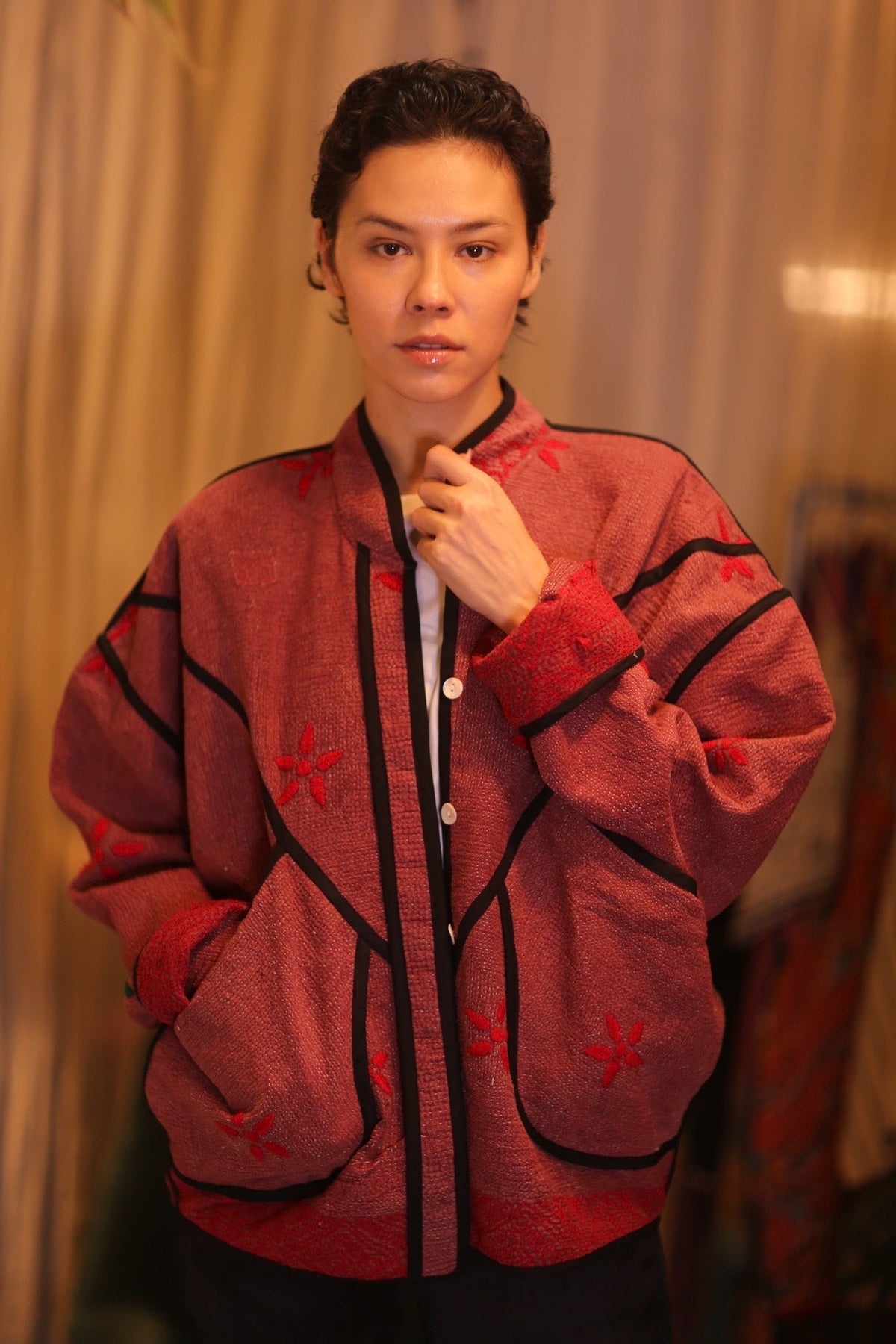 EMBROIDERED KANTHA JACKET SU - MOMO STUDIO BERLIN - Berlin Concept Store - sustainable & ethical fashion