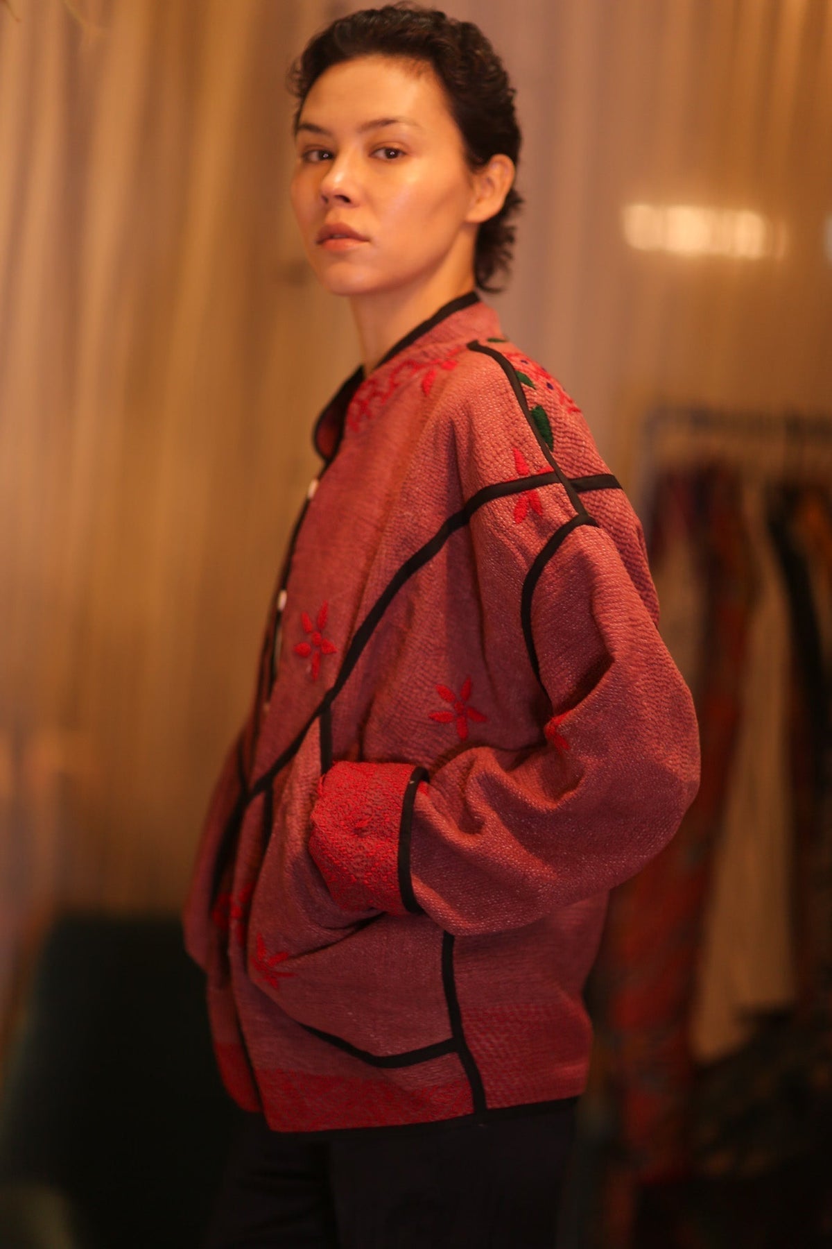 EMBROIDERED KANTHA JACKET SU - MOMO STUDIO BERLIN - Berlin Concept Store - sustainable & ethical fashion