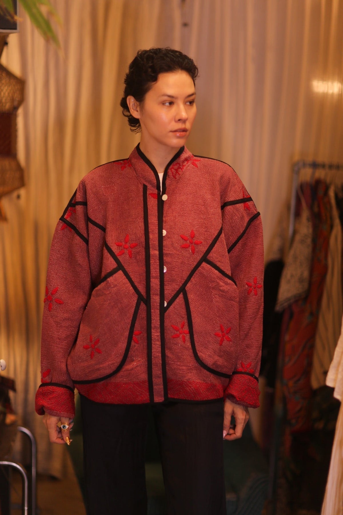 EMBROIDERED KANTHA JACKET SU - MOMO STUDIO BERLIN - Berlin Concept Store - sustainable & ethical fashion