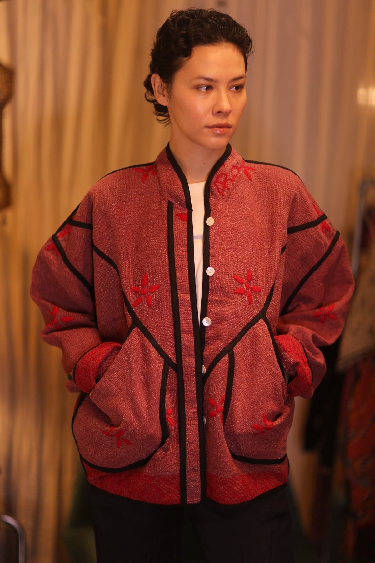 EMBROIDERED KANTHA JACKET SU - MOMO STUDIO BERLIN - Berlin Concept Store - sustainable & ethical fashion