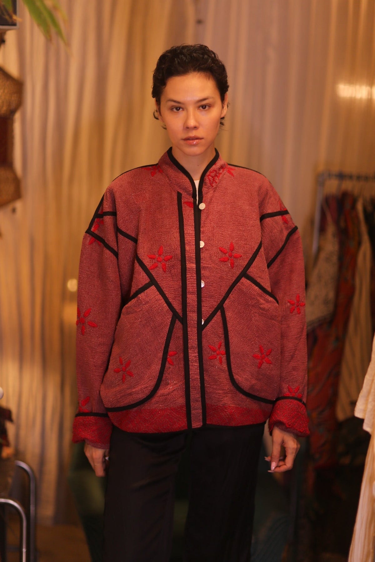 EMBROIDERED KANTHA JACKET SU - MOMO STUDIO BERLIN - Berlin Concept Store - sustainable & ethical fashion
