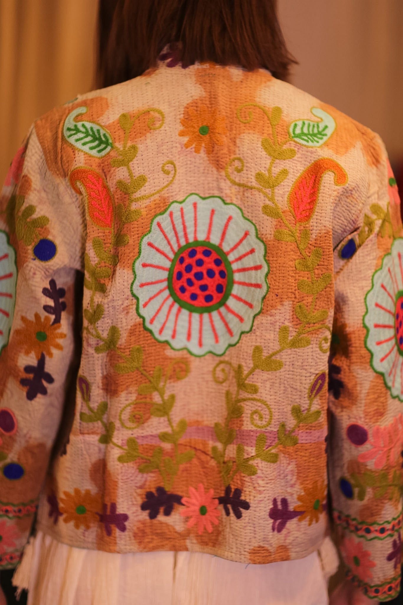 EMBROIDERED KANTHA SHORT JACKET INGRID KYARPAN - MOMO STUDIO BERLIN - Berlin Concept Store - sustainable & ethical fashion