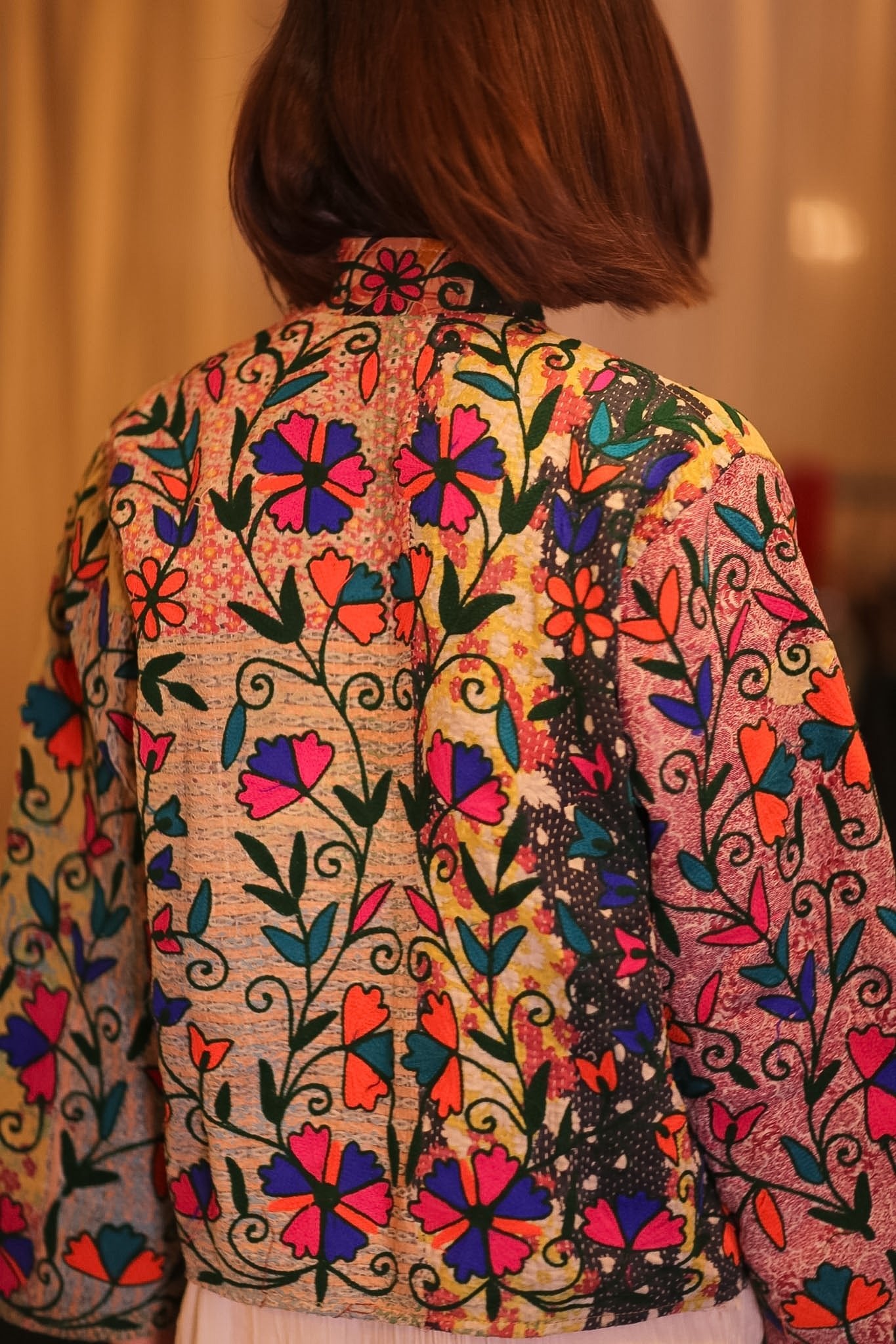 EMBROIDERED KANTHA SHORTJACKET INGRID PAUNGPE - MOMO STUDIO BERLIN - Berlin Concept Store - sustainable & ethical fashion