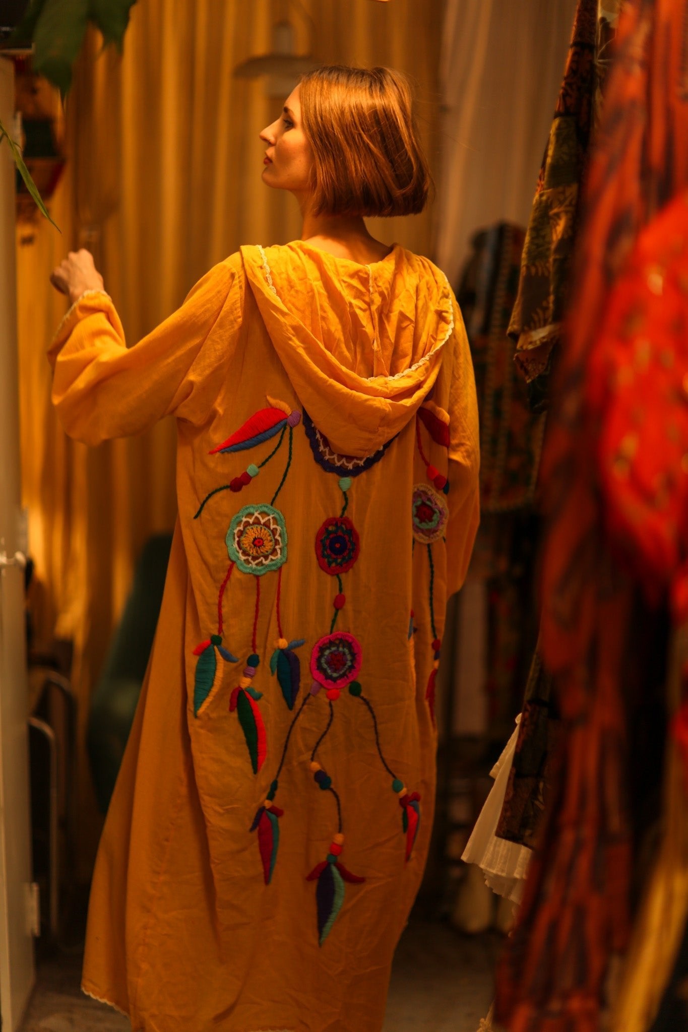 EMBROIDERED KIMONO DREAM GIRL LUCKY - MOMO STUDIO BERLIN - Berlin Concept Store - sustainable & ethical fashion