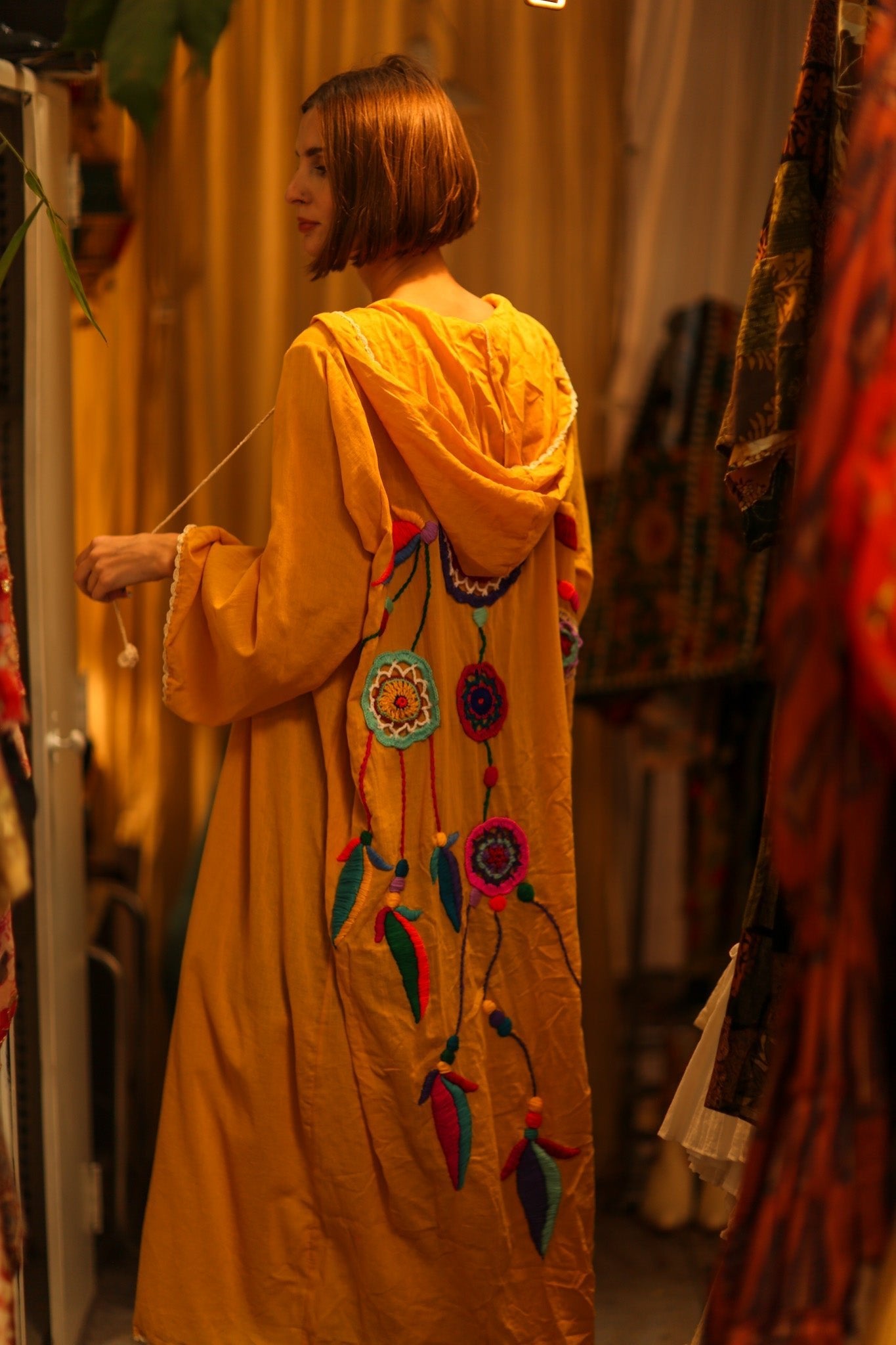 EMBROIDERED KIMONO DREAM GIRL LUCKY - MOMO STUDIO BERLIN - Berlin Concept Store - sustainable & ethical fashion
