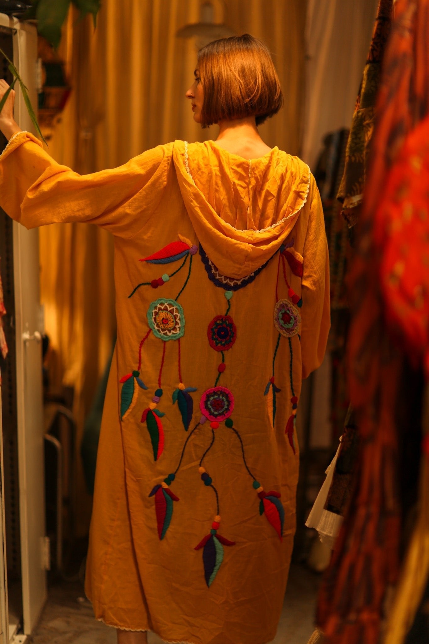EMBROIDERED KIMONO DREAM GIRL LUCKY - MOMO STUDIO BERLIN - Berlin Concept Store - sustainable & ethical fashion