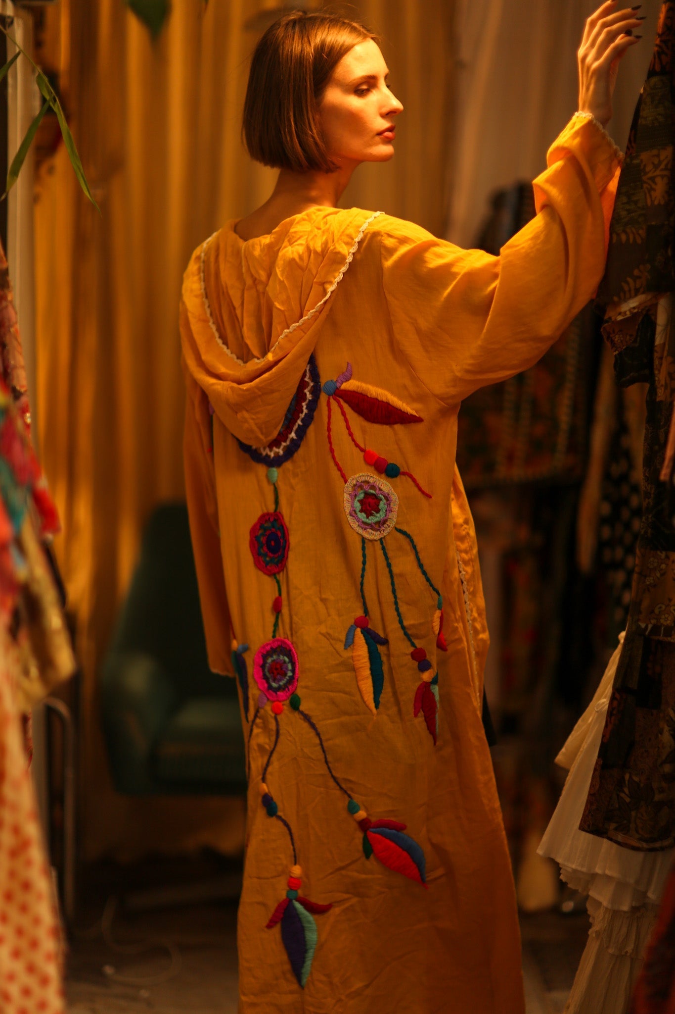 EMBROIDERED KIMONO DREAM GIRL LUCKY - MOMO STUDIO BERLIN - Berlin Concept Store - sustainable & ethical fashion