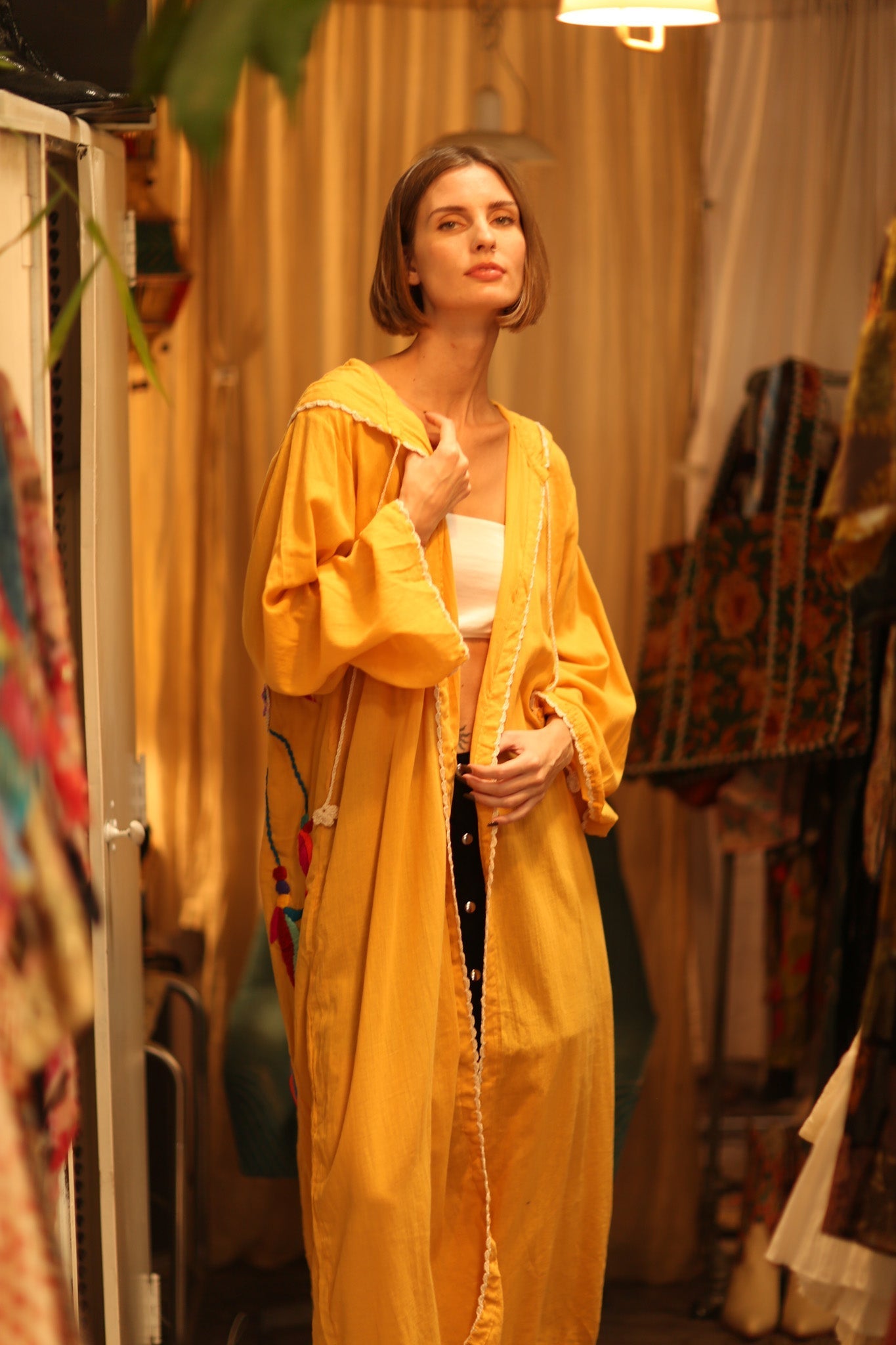 EMBROIDERED KIMONO DREAM GIRL LUCKY - MOMO STUDIO BERLIN - Berlin Concept Store - sustainable & ethical fashion