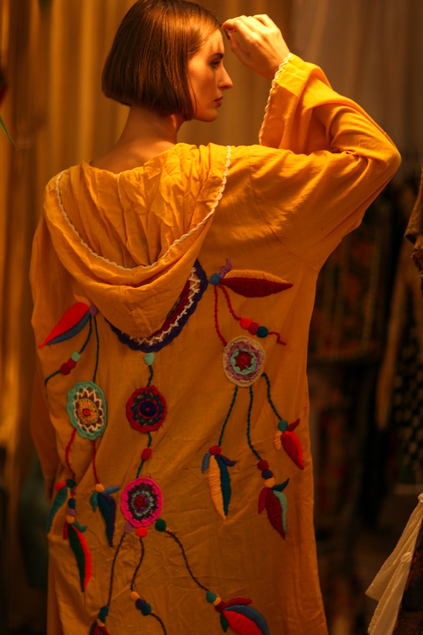 EMBROIDERED KIMONO DREAM GIRL LUCKY - MOMO STUDIO BERLIN - Berlin Concept Store - sustainable & ethical fashion