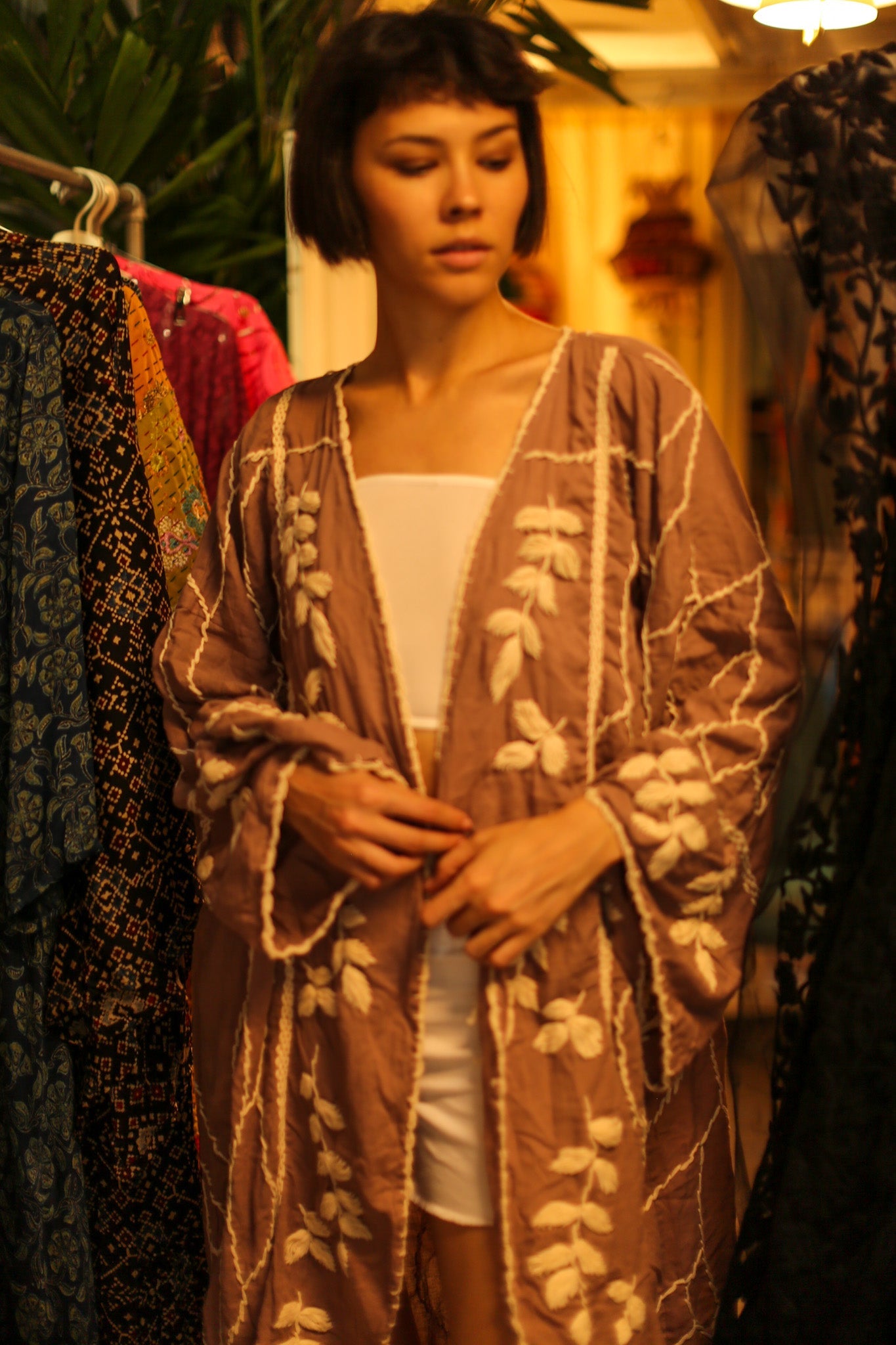 EMBROIDERED KIMONO GINEVRA - MOMO STUDIO BERLIN - Berlin Concept Store - sustainable & ethical fashion