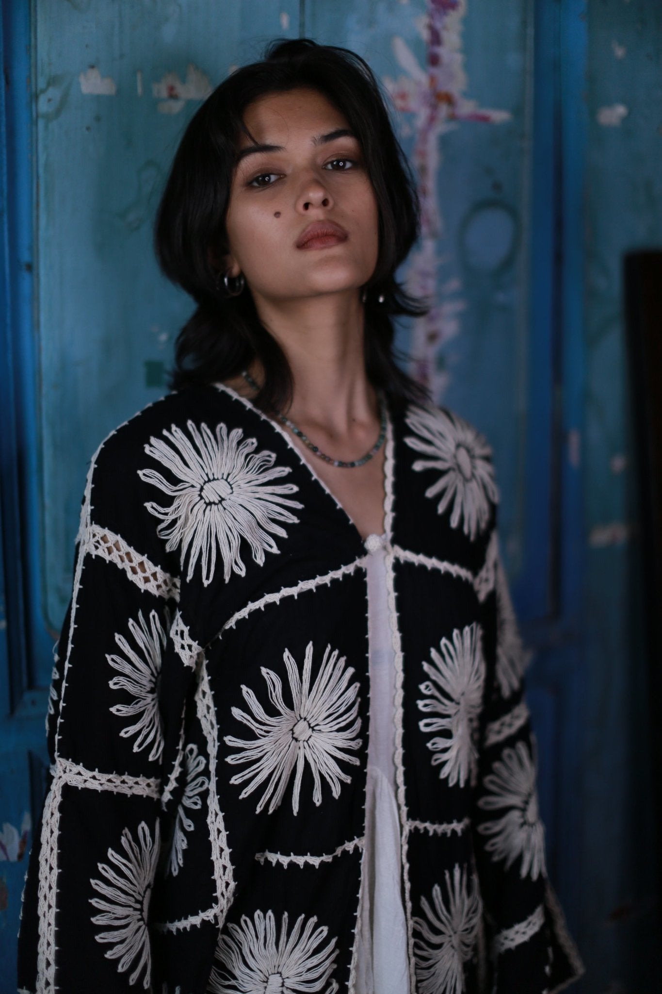 Embroidered Kimono Jacket Maigret - MOMO STUDIO BERLIN - Berlin Concept Store - sustainable & ethical fashion