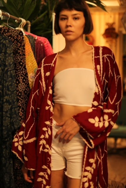 EMBROIDERED KIMONO LEIKA - MOMO STUDIO BERLIN - Berlin Concept Store - sustainable & ethical fashion