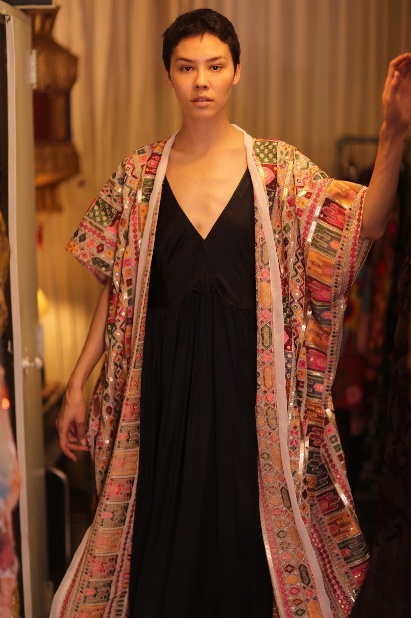 EMBROIDERED KIMONO SILK SUNOSCH - MOMO STUDIO BERLIN - Berlin Concept Store - sustainable & ethical fashion
