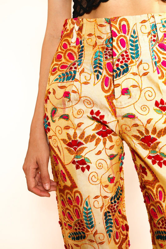 EMBROIDERED PANTS FARRAH - MOMO STUDIO BERLIN - Berlin Concept Store - sustainable & ethical fashion