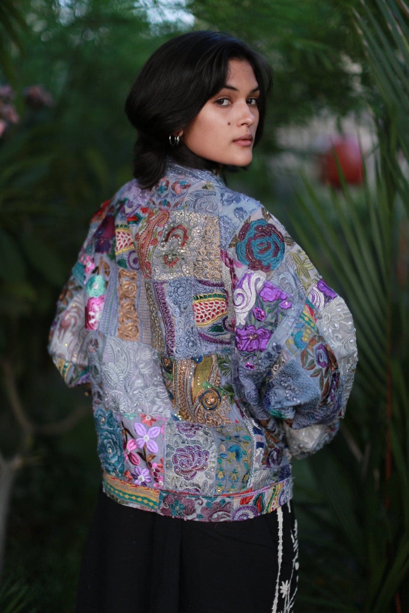 Embroidered Patchwork Bomber Jacket Serena - MOMO STUDIO BERLIN - Berlin Concept Store - sustainable & ethical fashion