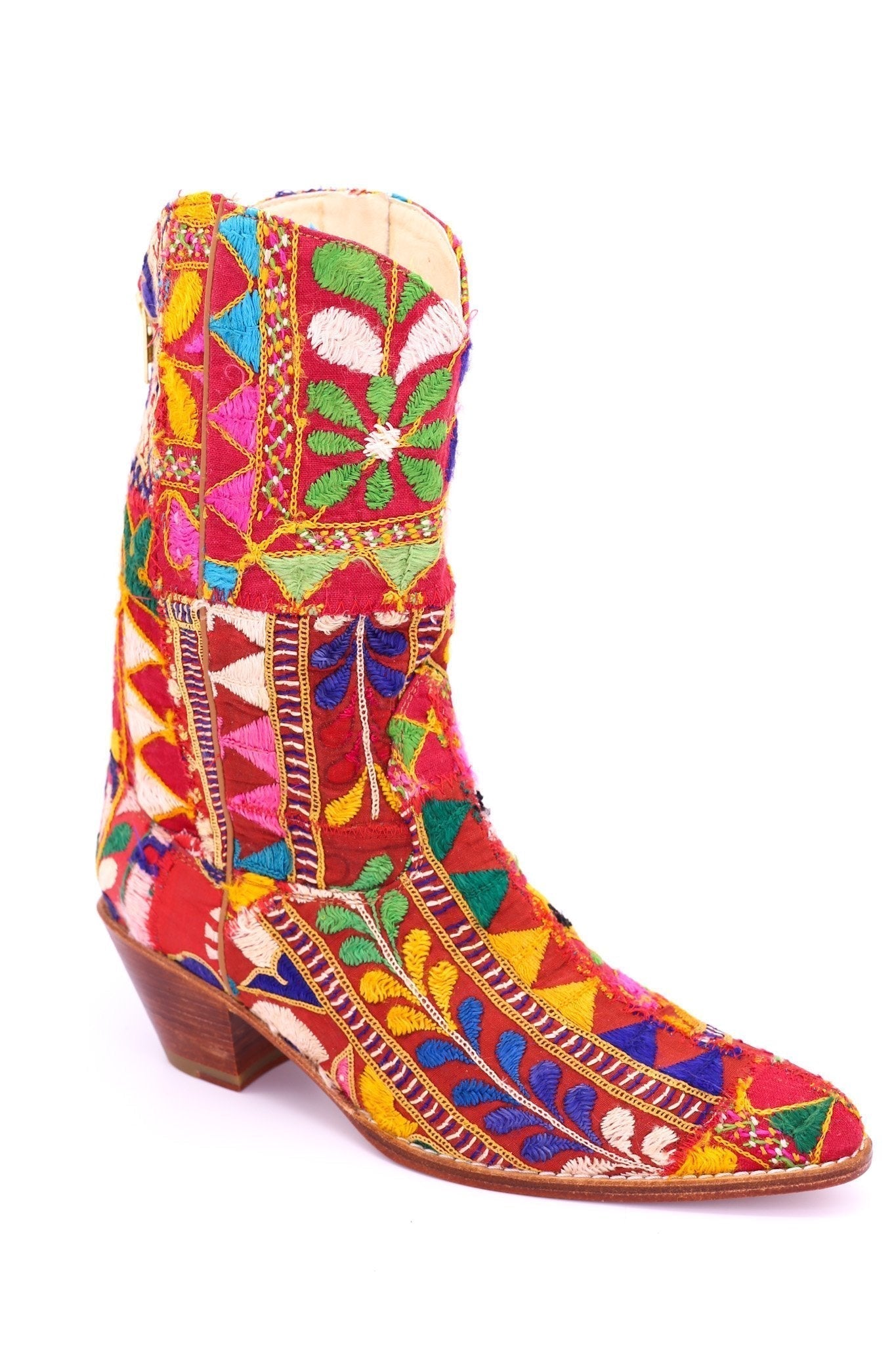 EMBROIDERED PATCHWORK BOOTS SAMSARA - MOMO STUDIO BERLIN - Berlin Concept Store - sustainable & ethical fashion