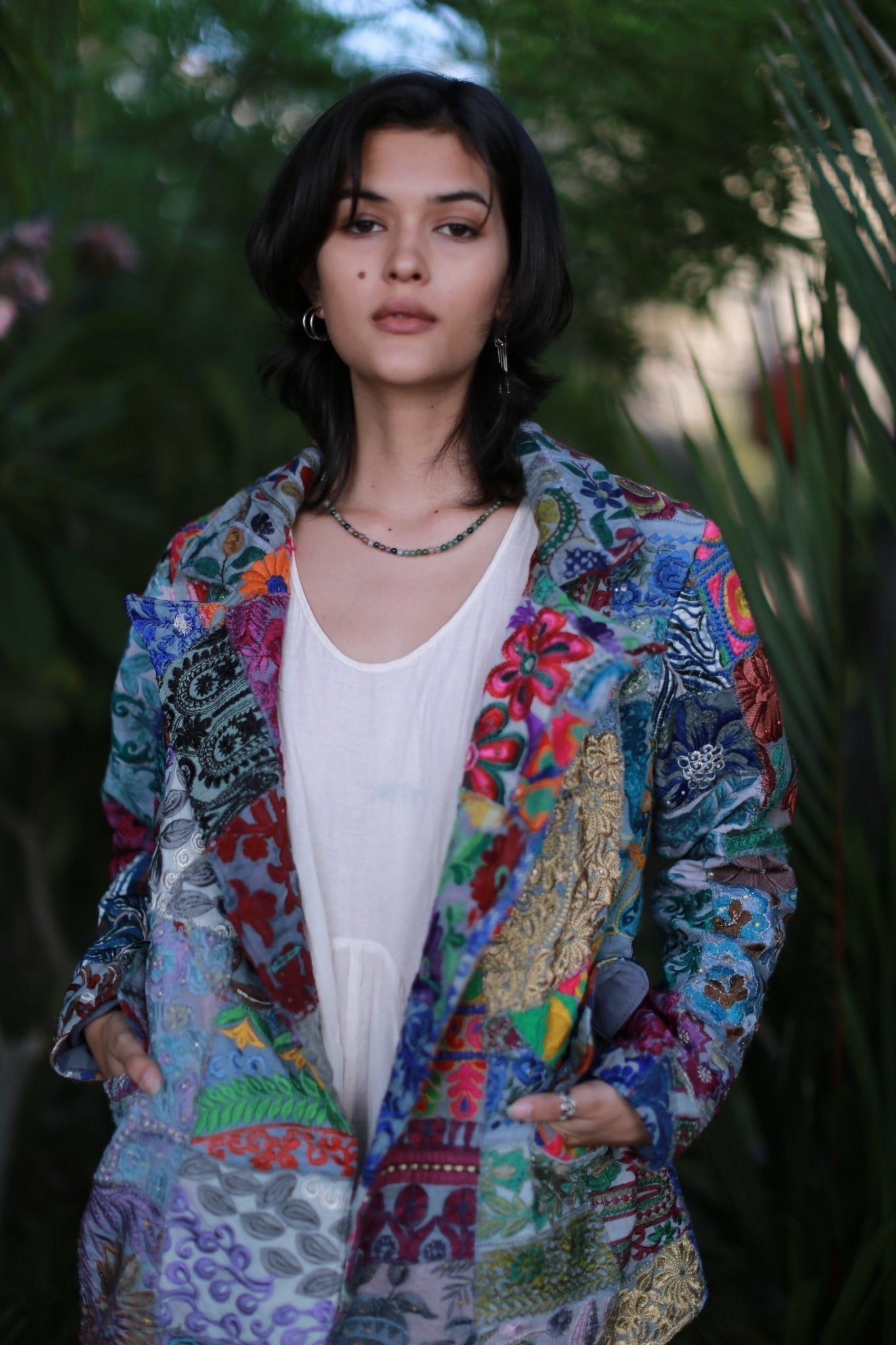 Embroidered Patchwork Jacket Frida - MOMO STUDIO BERLIN - Berlin Concept Store - sustainable & ethical fashion