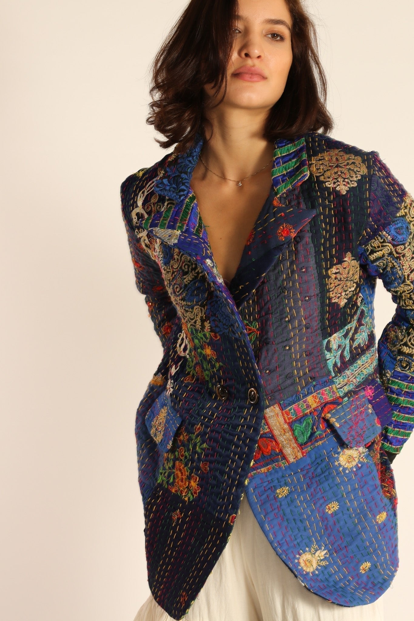 EMBROIDERED PATCHWORK JACKET PENNY - MOMO STUDIO BERLIN - Berlin Concept Store - sustainable & ethical fashion