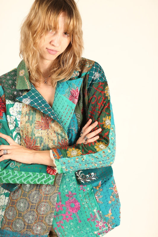 EMBROIDERED PATCHWORK JACKET PENNY - MOMO STUDIO BERLIN - Berlin Concept Store - sustainable & ethical fashion