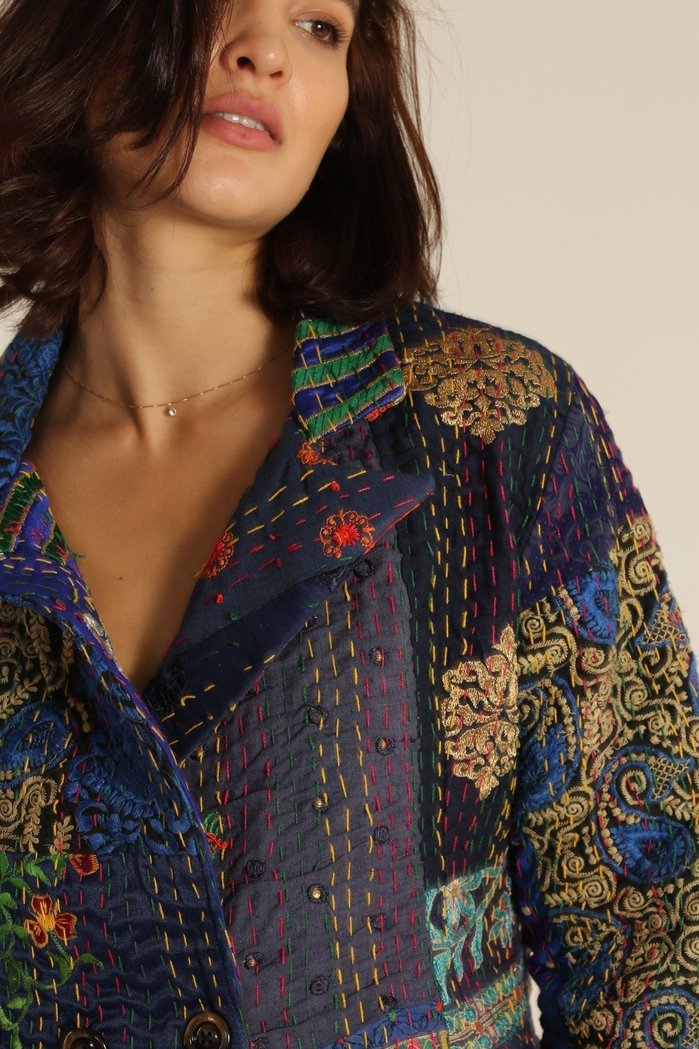 EMBROIDERED PATCHWORK JACKET PENNY - MOMO STUDIO BERLIN - Berlin Concept Store - sustainable & ethical fashion