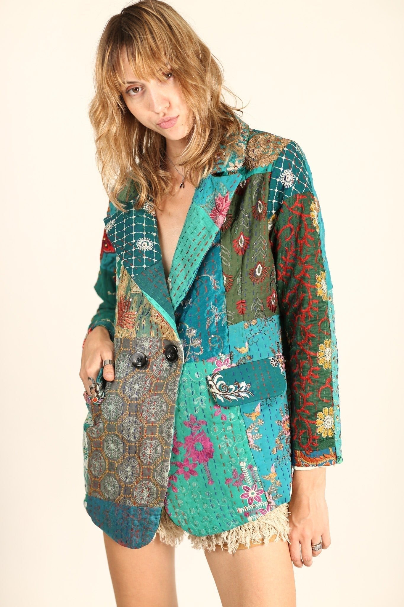 EMBROIDERED PATCHWORK JACKET PENNY - MOMO STUDIO BERLIN - Berlin Concept Store - sustainable & ethical fashion