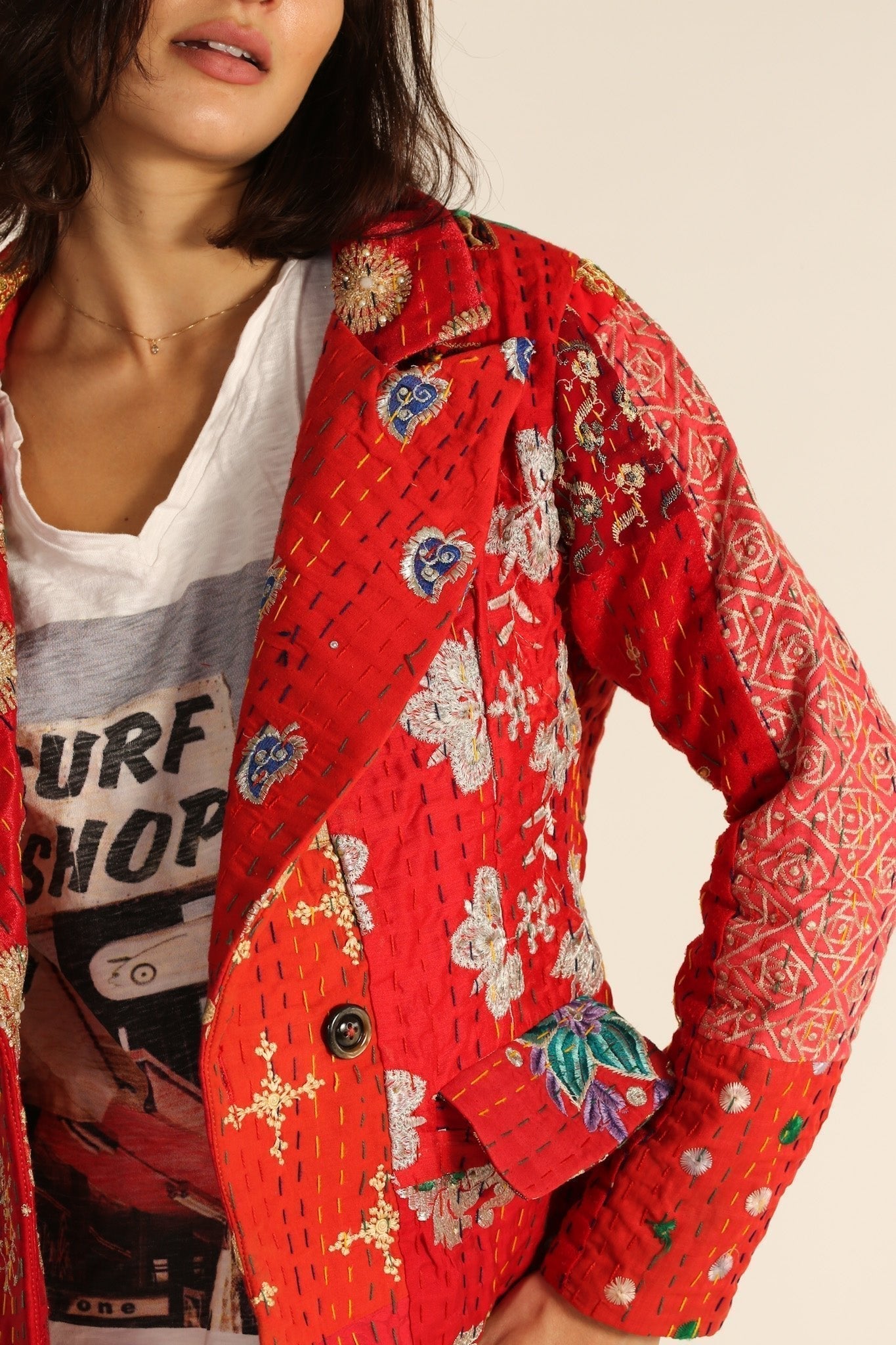 EMBROIDERED PATCHWORK JACKET PENNY - MOMO STUDIO BERLIN - Berlin Concept Store - sustainable & ethical fashion