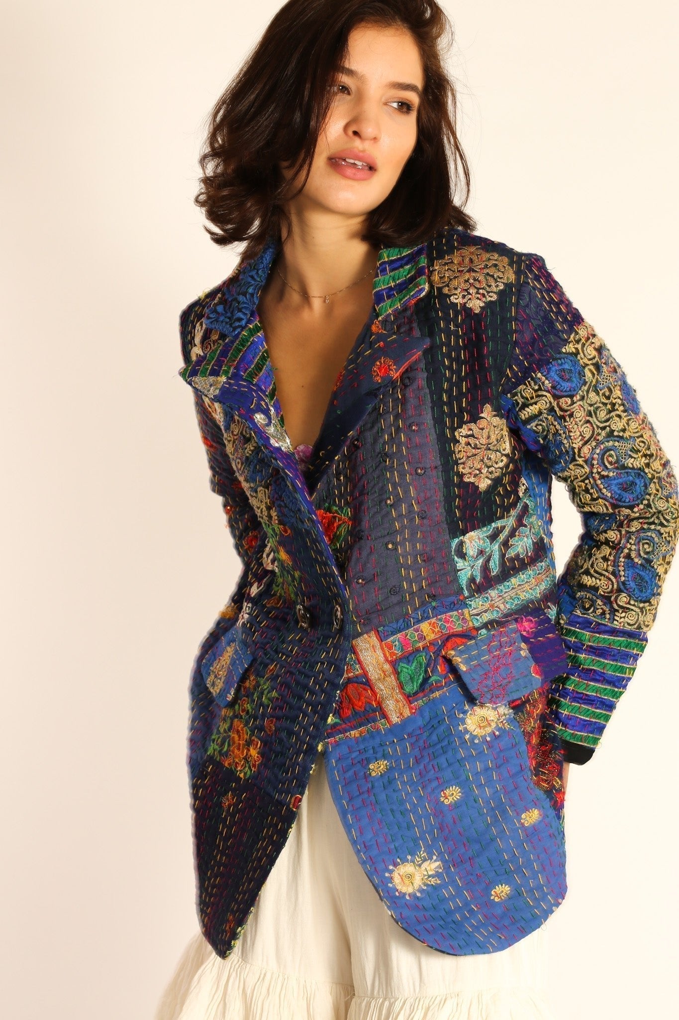 EMBROIDERED PATCHWORK JACKET PENNY - MOMO STUDIO BERLIN - Berlin Concept Store - sustainable & ethical fashion