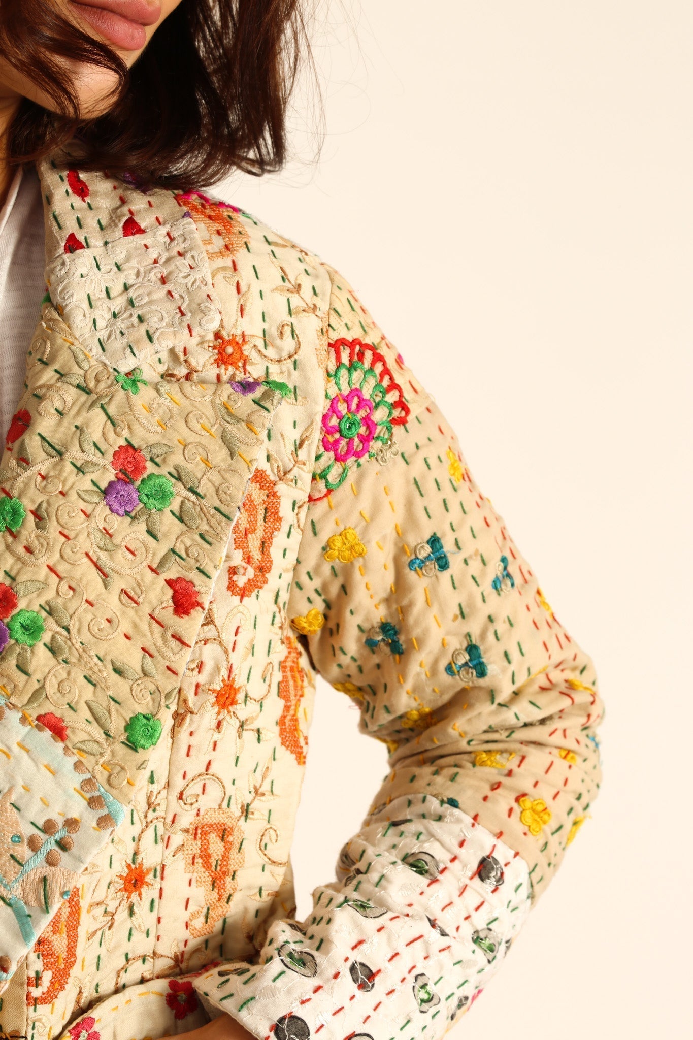 EMBROIDERED PATCHWORK JACKET PENNY - MOMO STUDIO BERLIN - Berlin Concept Store - sustainable & ethical fashion