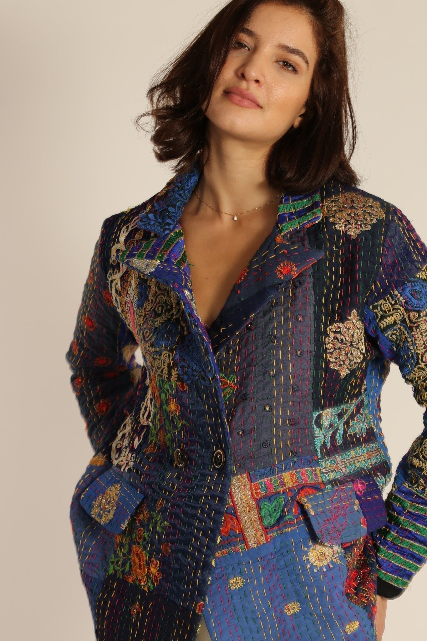 EMBROIDERED PATCHWORK JACKET PENNY - MOMO STUDIO BERLIN - Berlin Concept Store - sustainable & ethical fashion