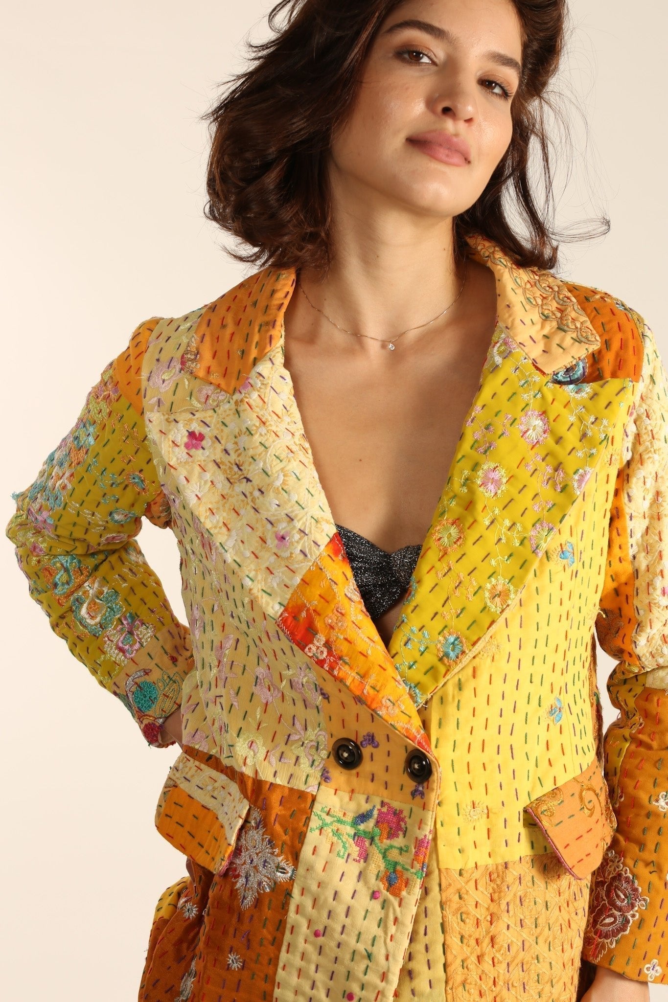 EMBROIDERED PATCHWORK JACKET PENNY - MOMO STUDIO BERLIN - Berlin Concept Store - sustainable & ethical fashion